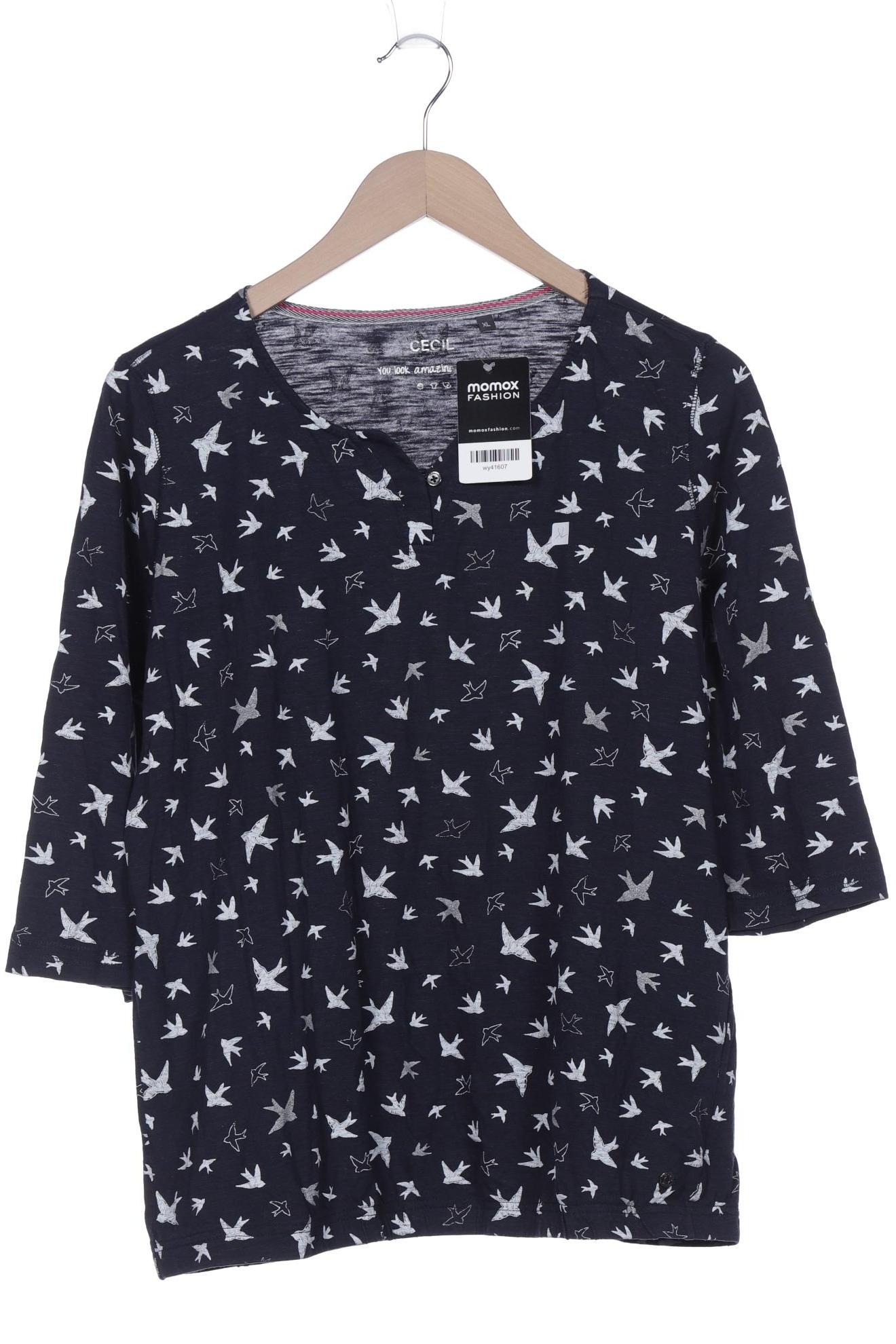 

Cecil Damen Langarmshirt, marineblau, Gr. 44