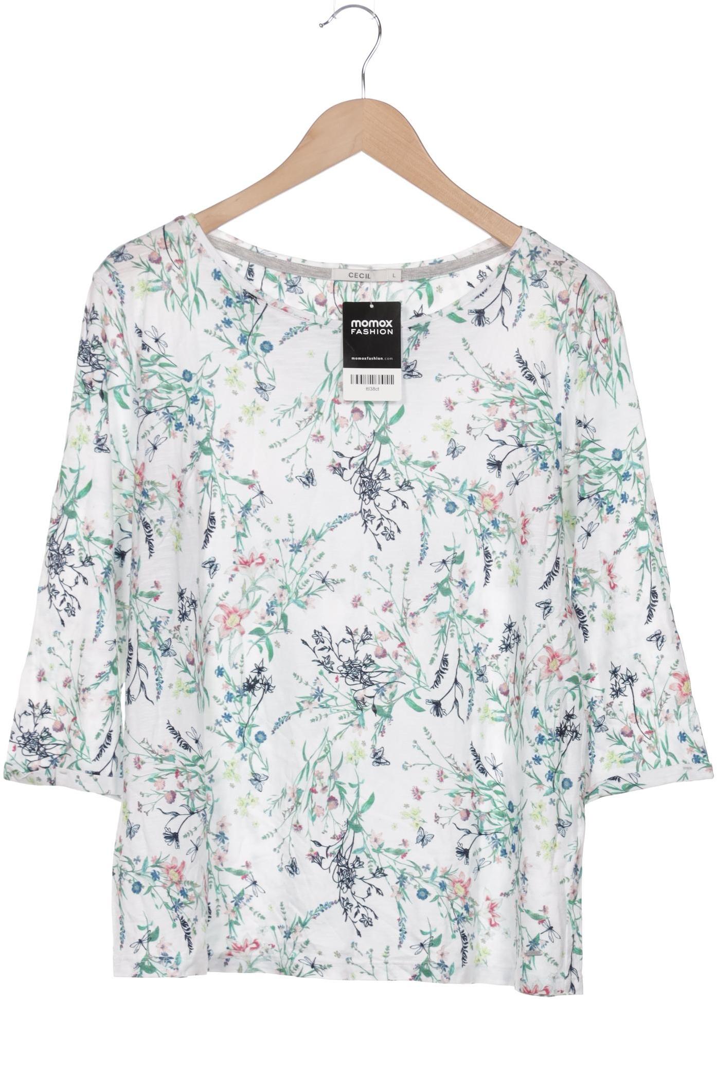 

Cecil Damen Langarmshirt, weiß, Gr. 42