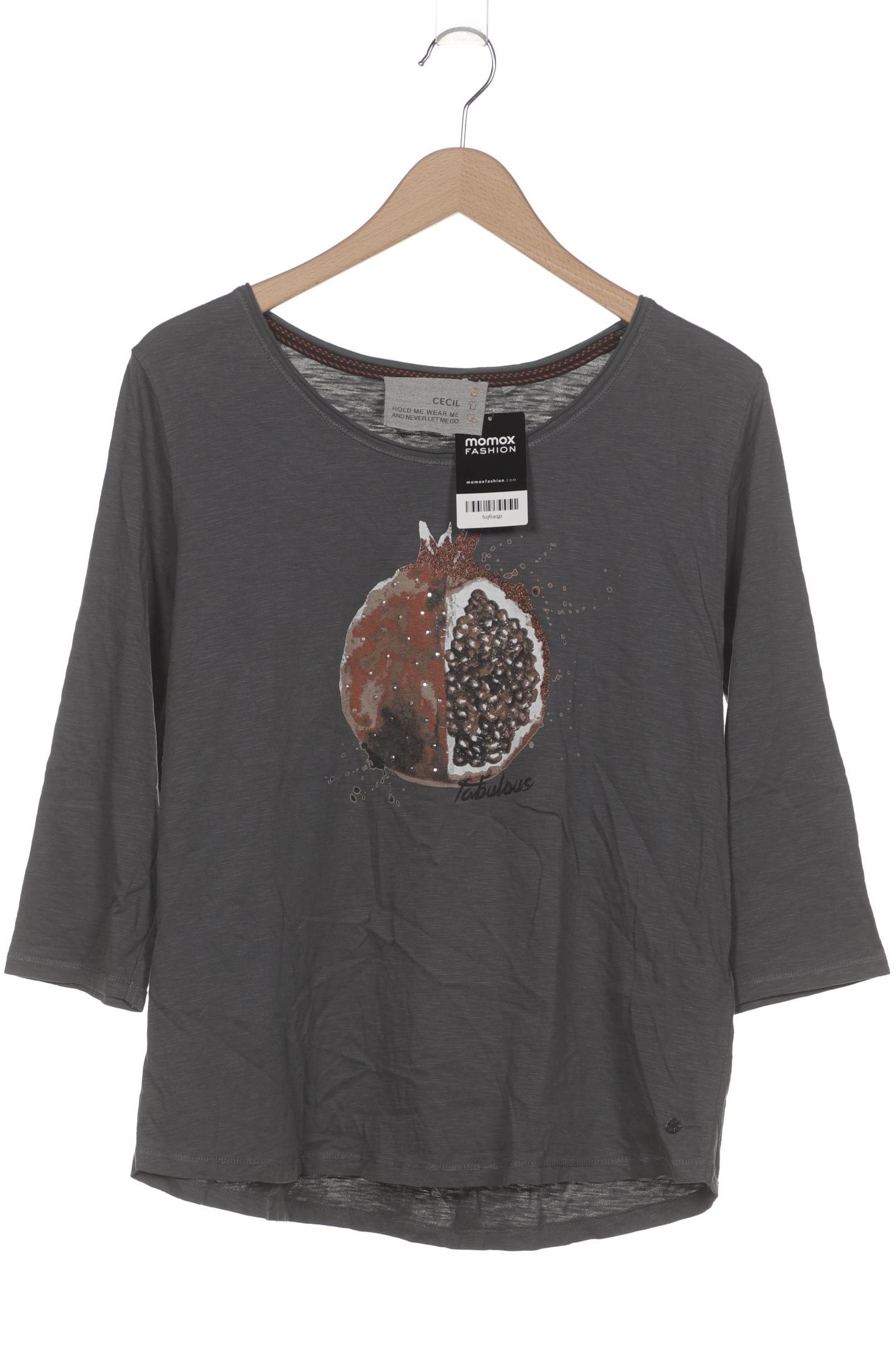 

Cecil Damen Langarmshirt, grau, Gr. 44