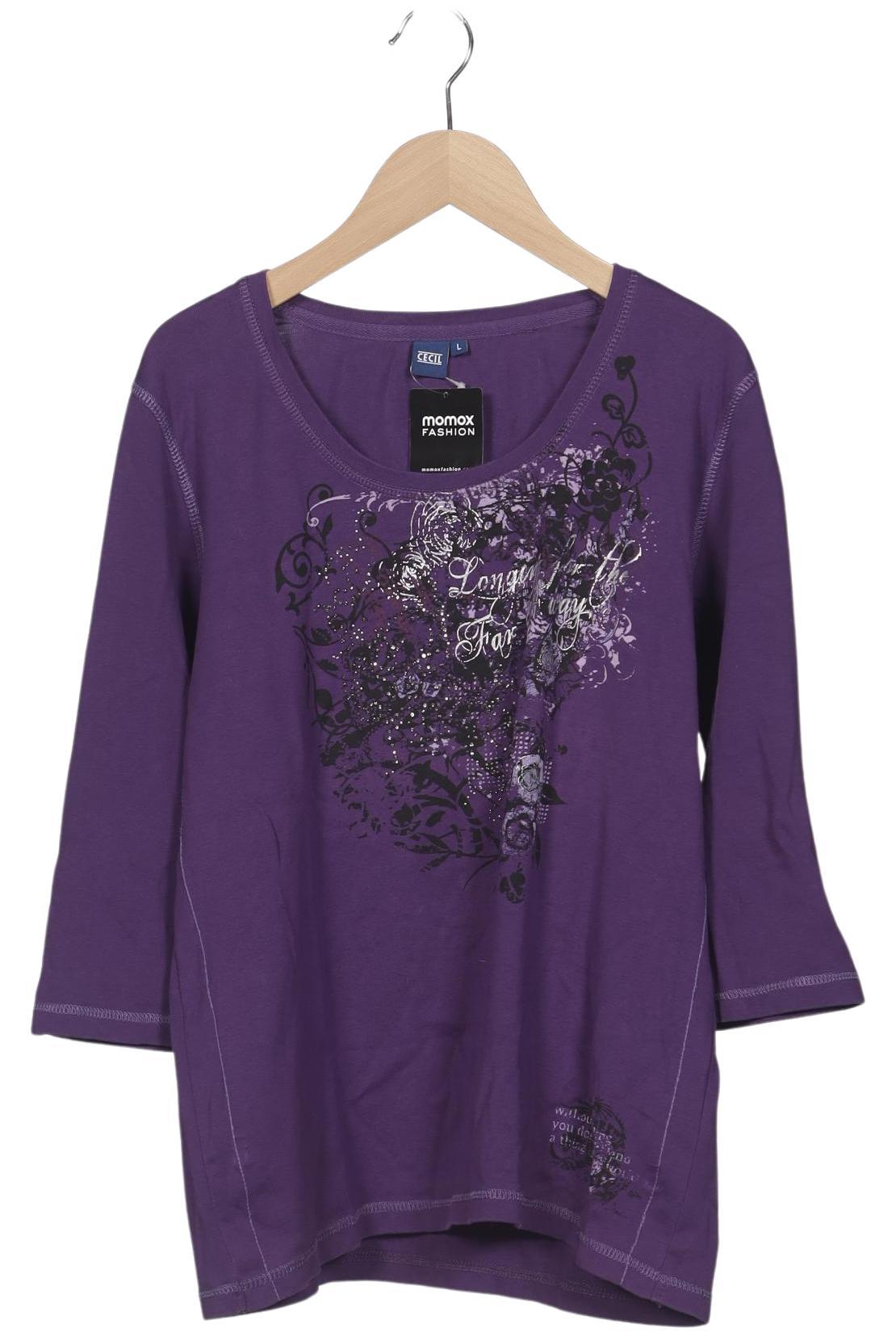 

Cecil Damen Langarmshirt, flieder, Gr. 42