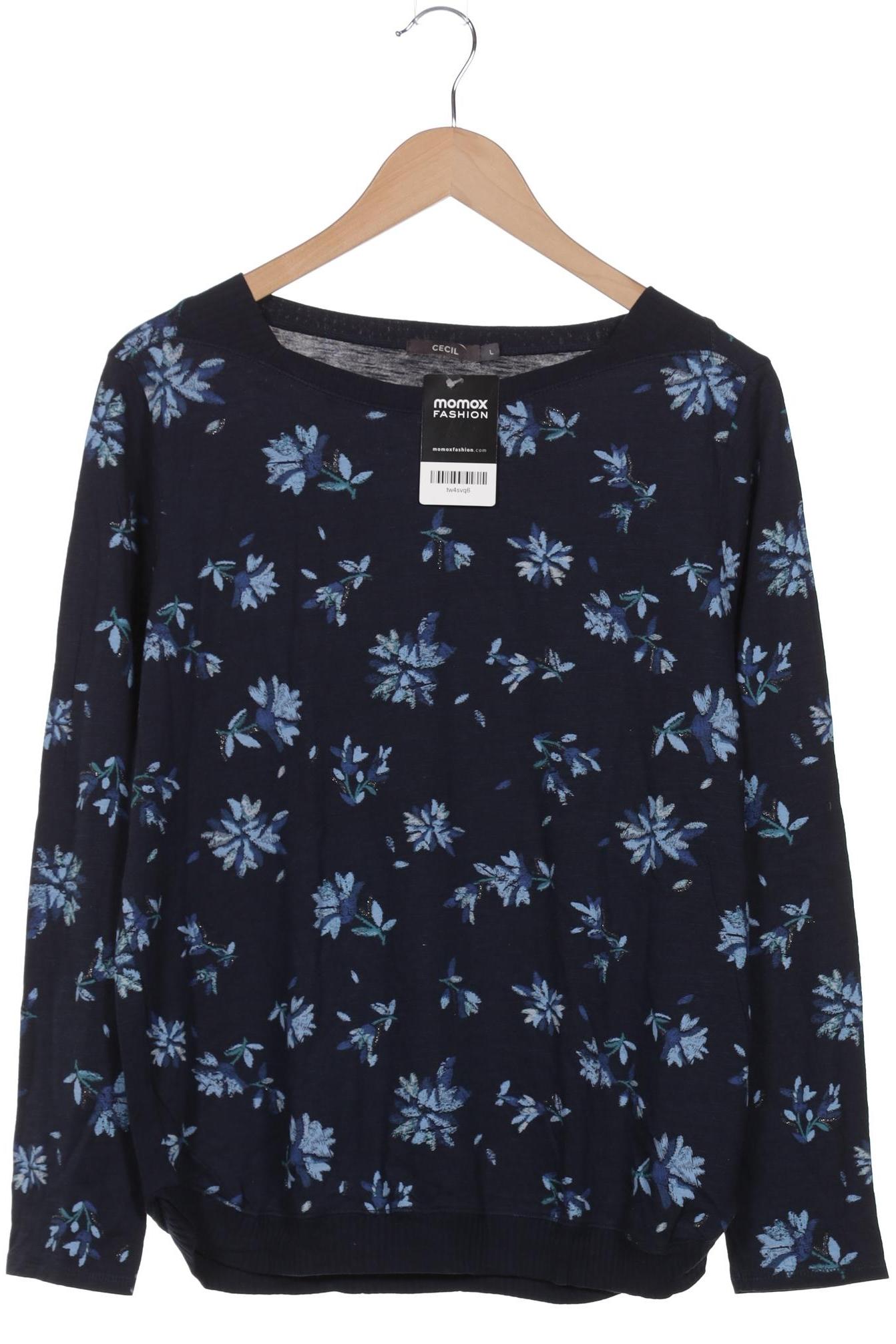 

Cecil Damen Langarmshirt, marineblau, Gr. 42