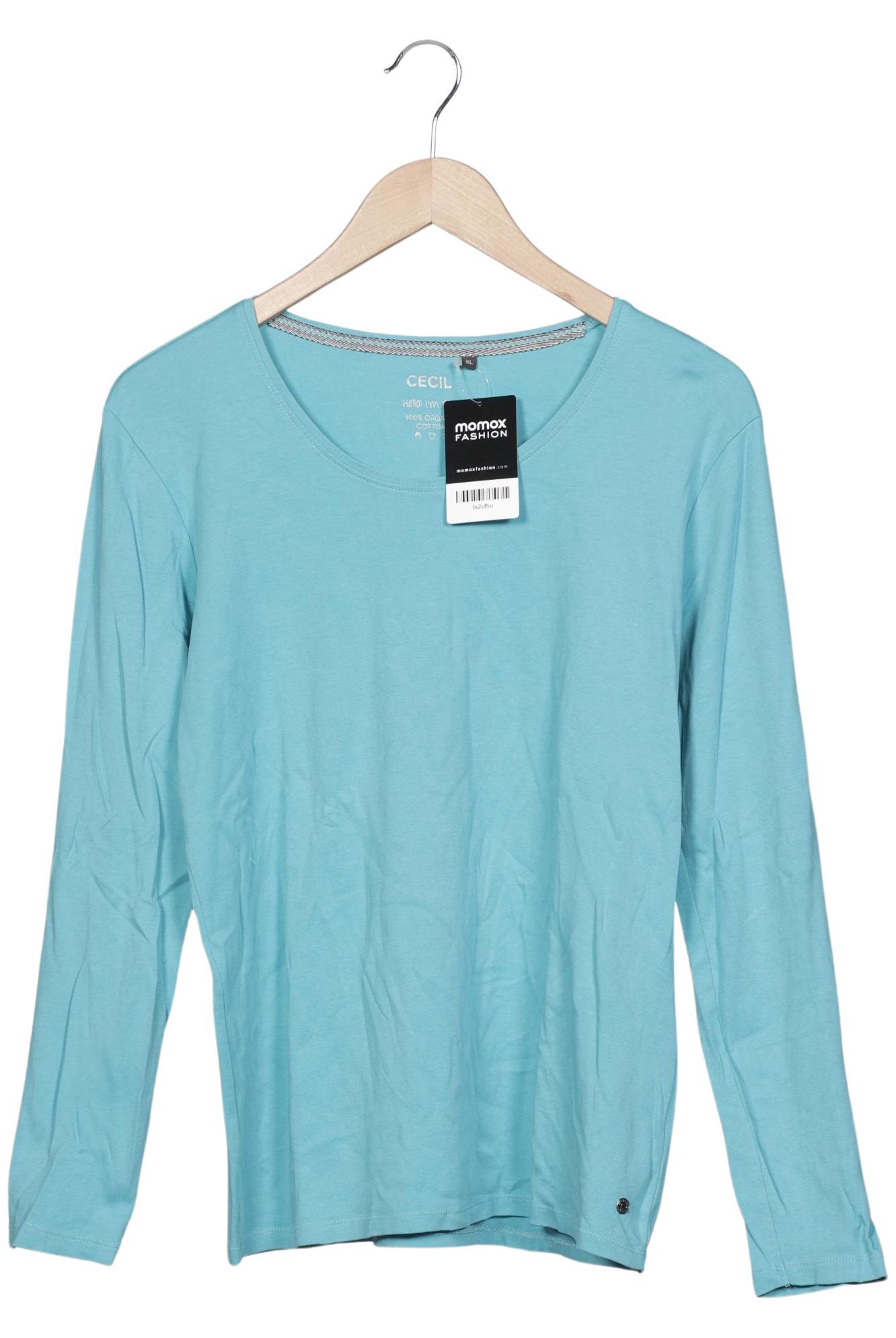 

Cecil Damen Langarmshirt, hellblau, Gr. 44