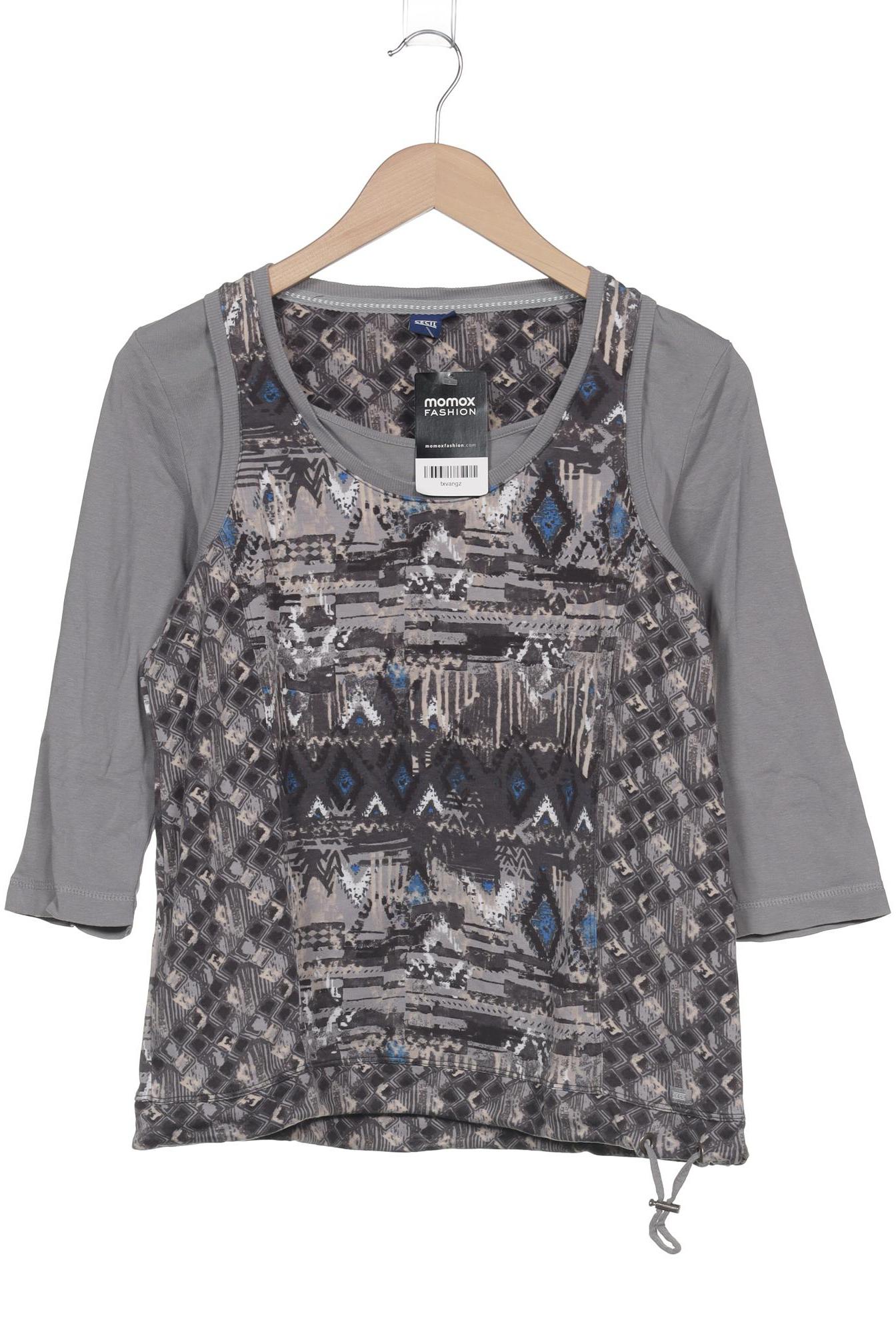 

Cecil Damen Langarmshirt, grau, Gr. 38