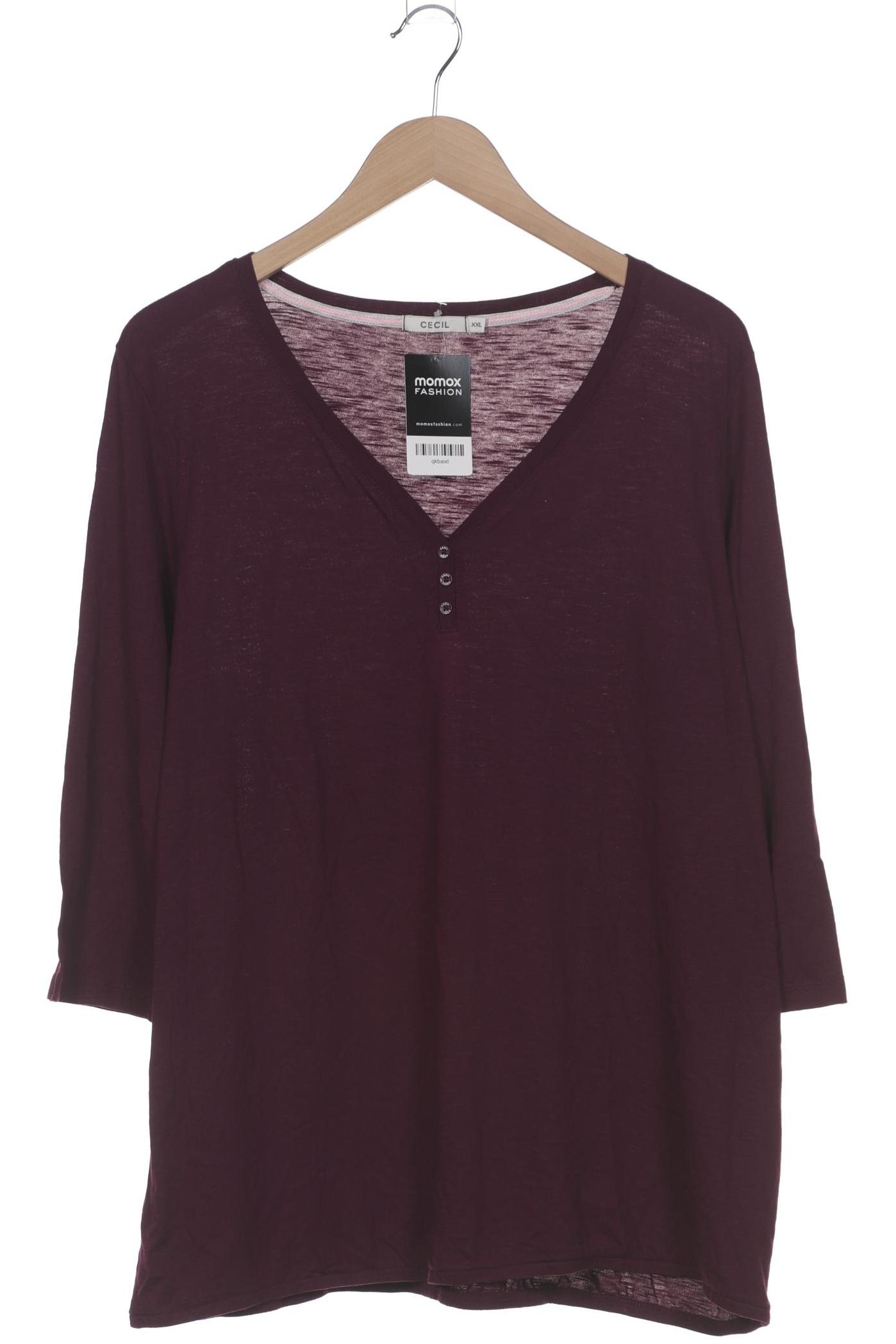 

Cecil Damen Langarmshirt, bordeaux, Gr. 46