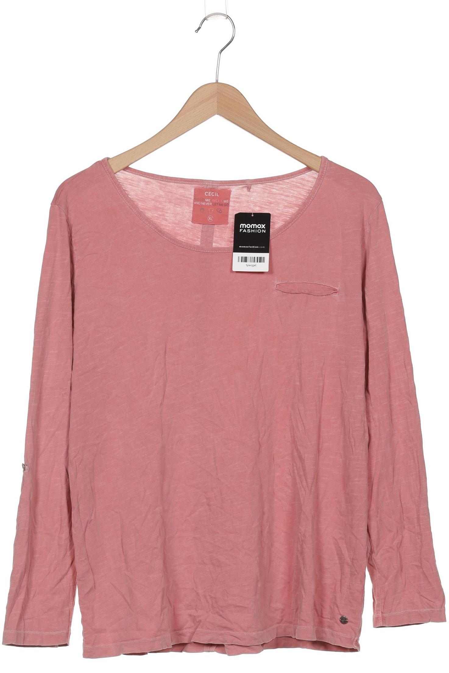 

Cecil Damen Langarmshirt, pink, Gr. 44