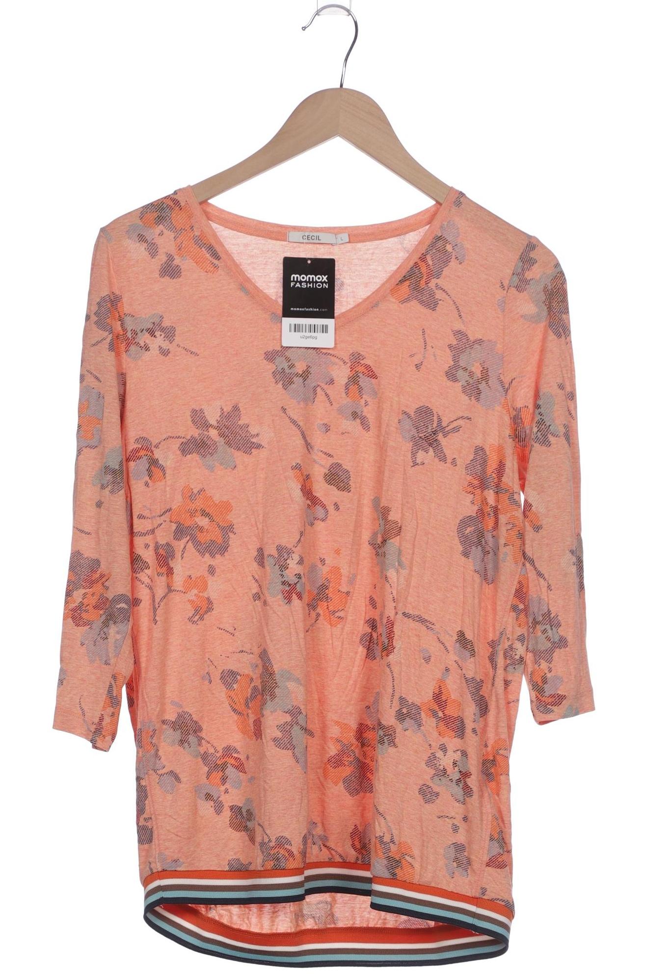 

Cecil Damen Langarmshirt, orange, Gr. 42