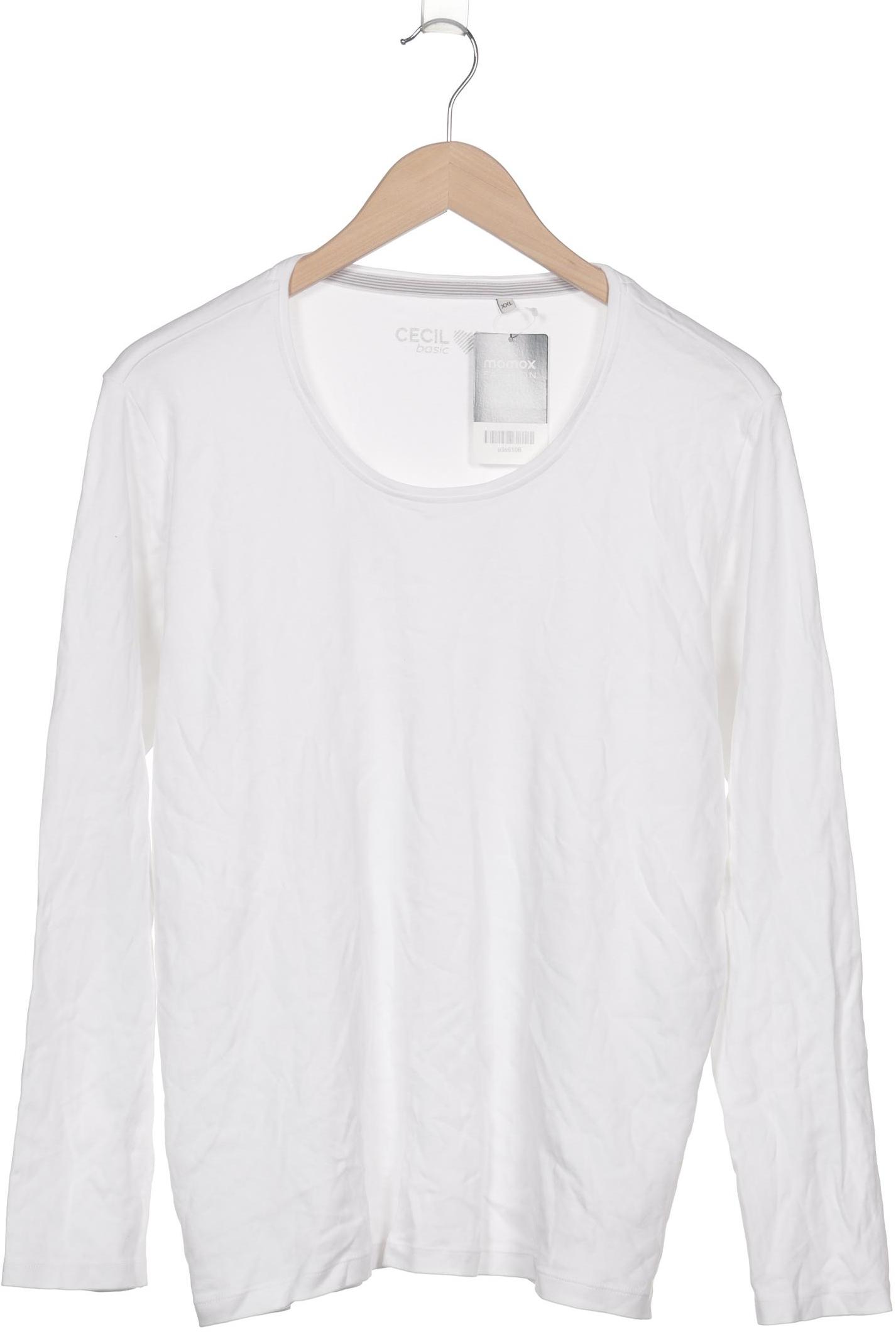 

Cecil Damen Langarmshirt, weiß, Gr. 46