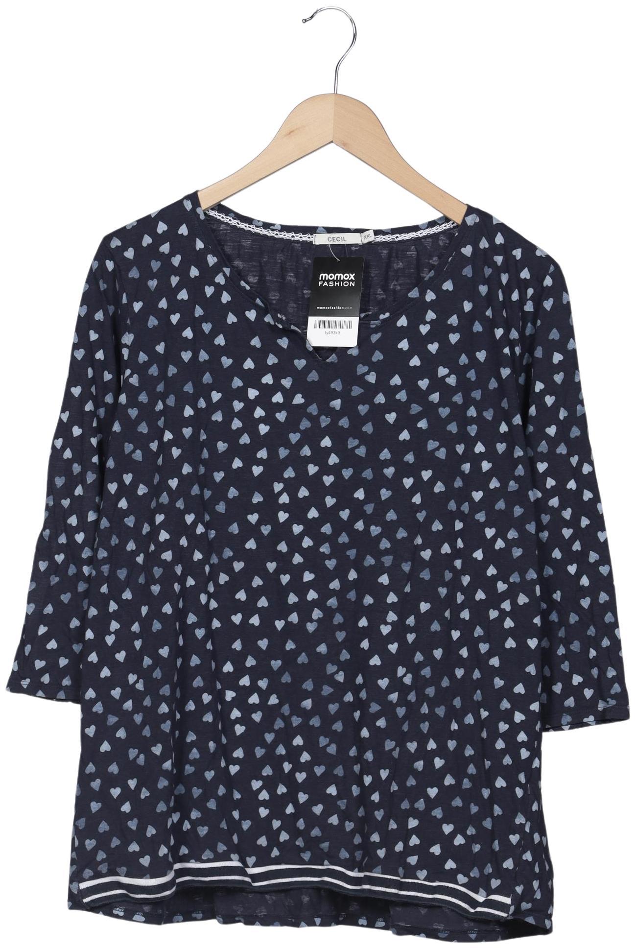 

Cecil Damen Langarmshirt, marineblau, Gr. 46