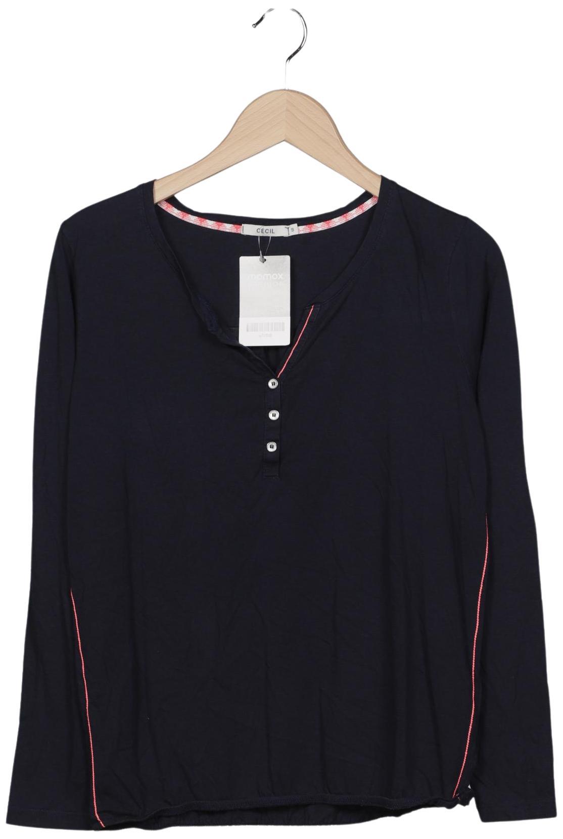 

Cecil Damen Langarmshirt, marineblau, Gr. 36