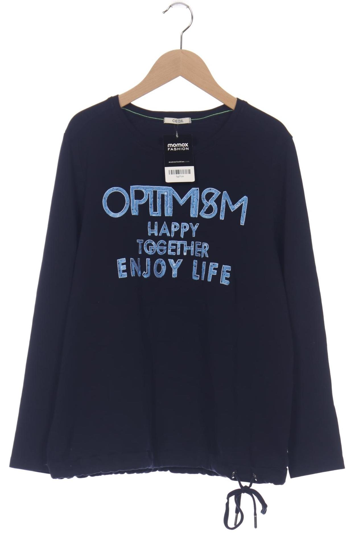 

Cecil Damen Langarmshirt, marineblau, Gr. 44