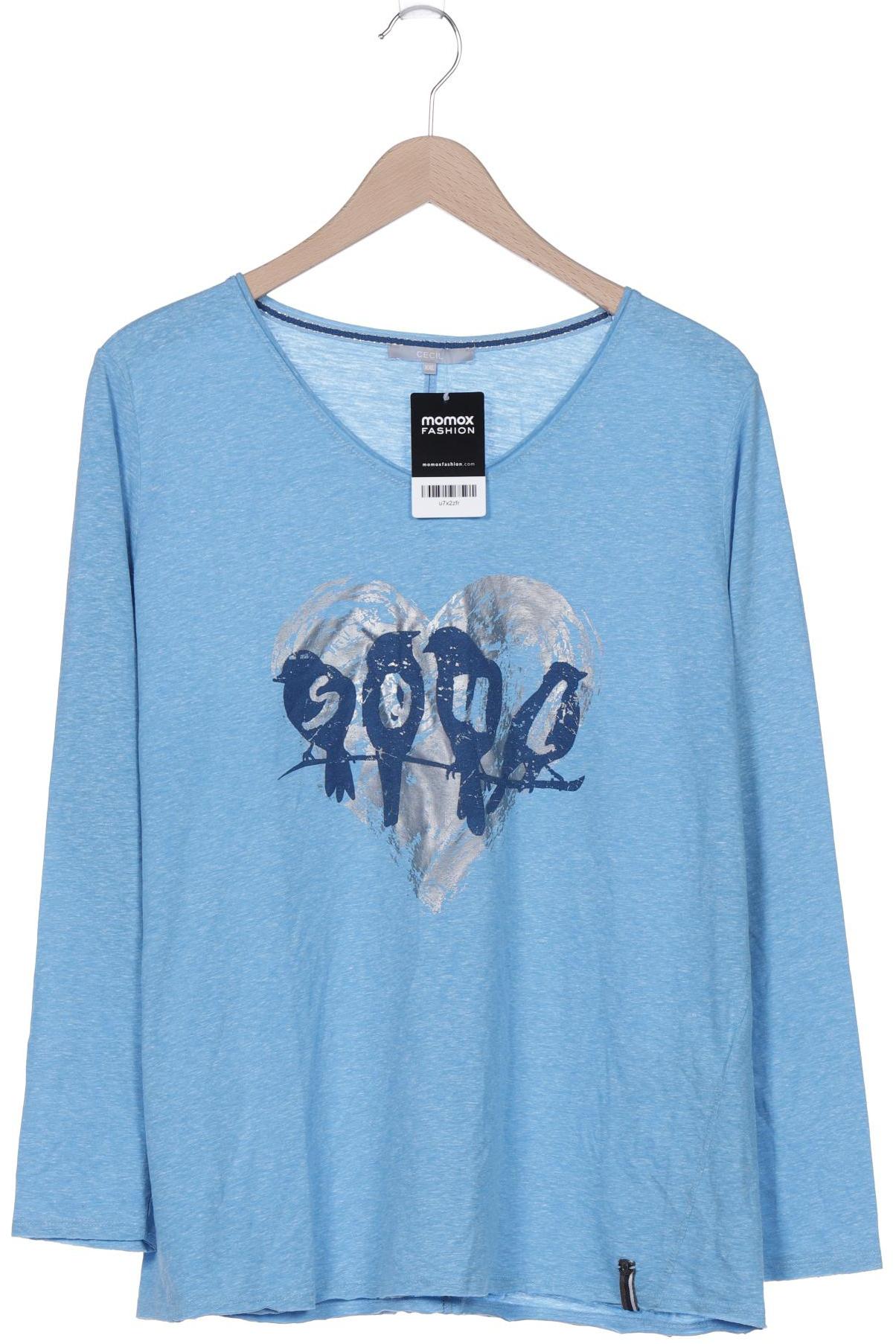 

Cecil Damen Langarmshirt, blau, Gr. 46