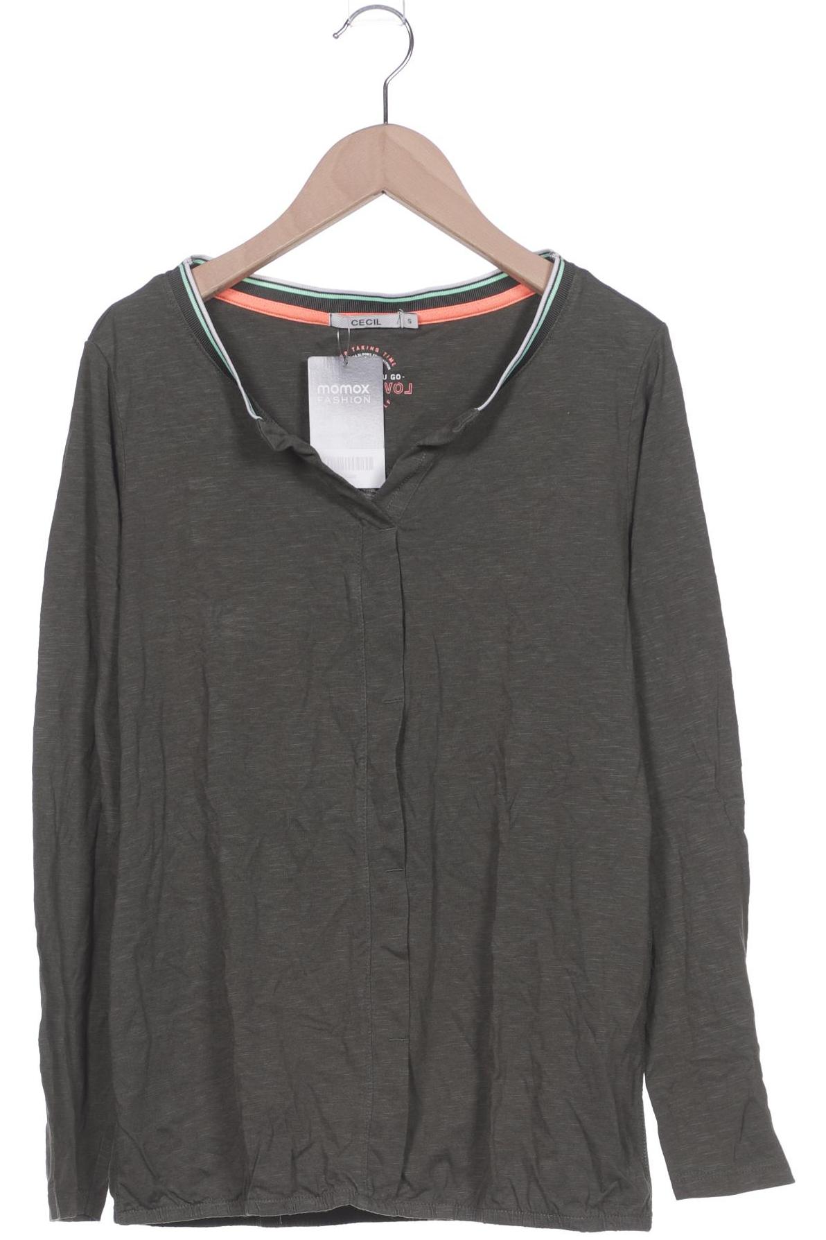 

Cecil Damen Langarmshirt, grün, Gr. 36