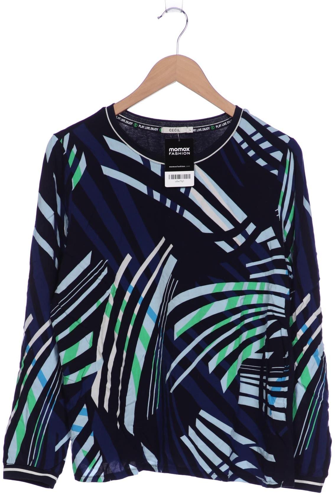 

Cecil Damen Langarmshirt, marineblau, Gr. 42