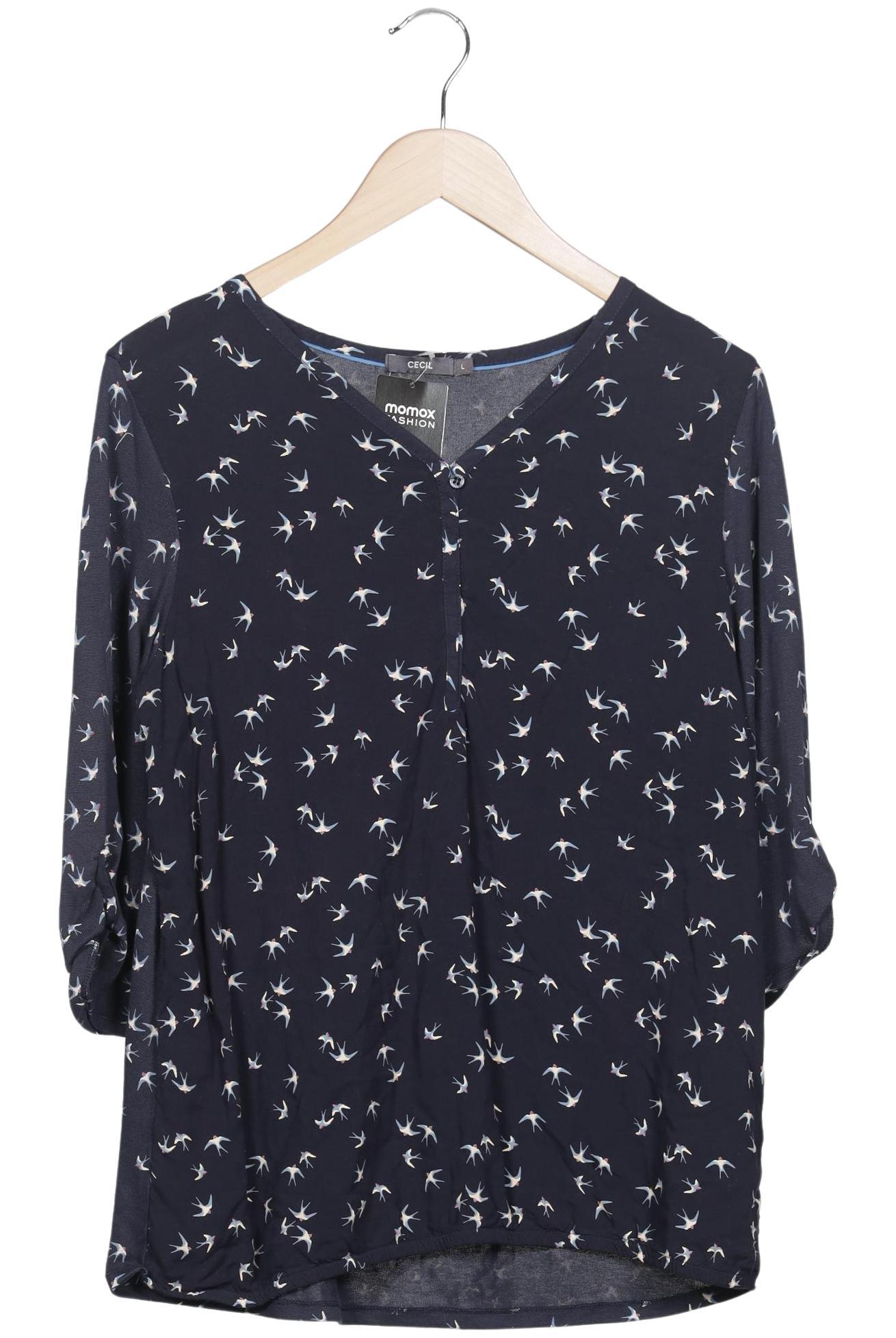 

Cecil Damen Langarmshirt, marineblau, Gr. 42