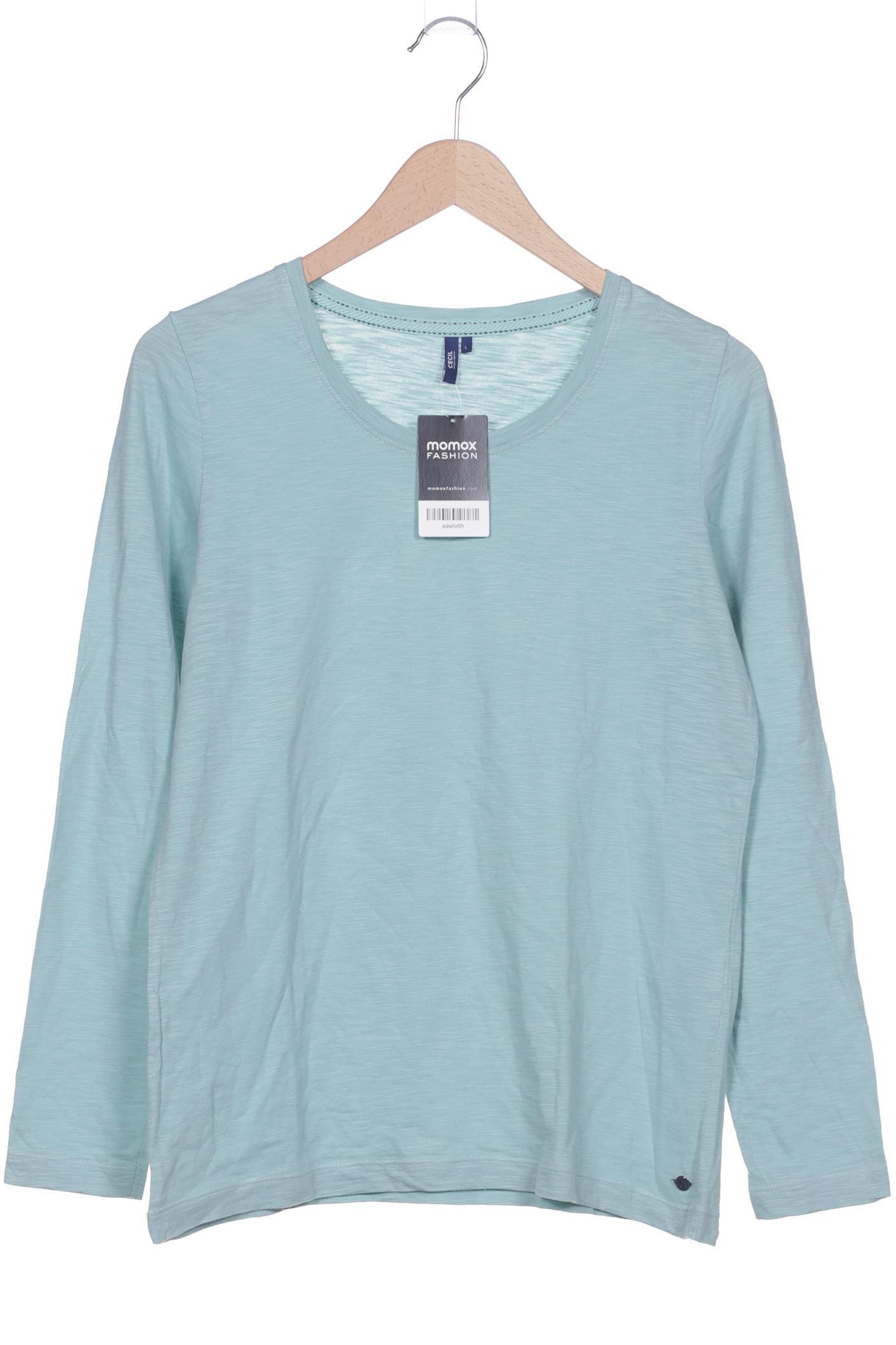 

Cecil Damen Langarmshirt, türkis, Gr. 42