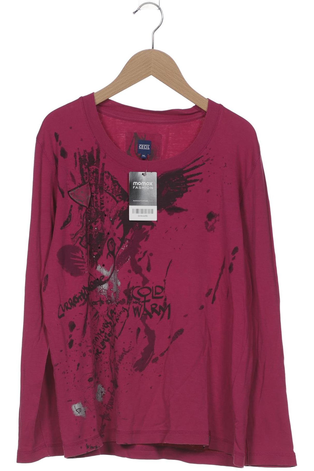 

Cecil Damen Langarmshirt, pink, Gr. 44