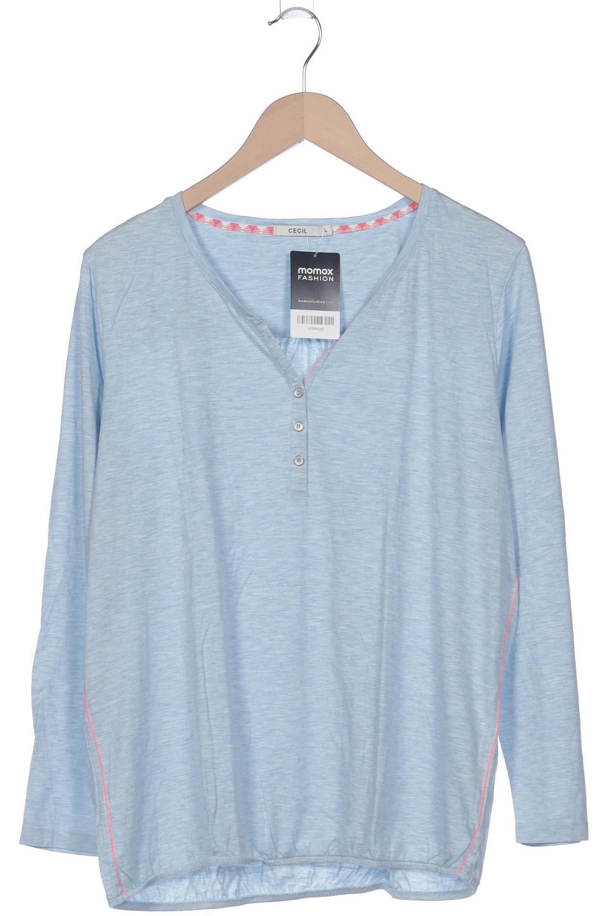 

Cecil Damen Langarmshirt, blau, Gr. 42