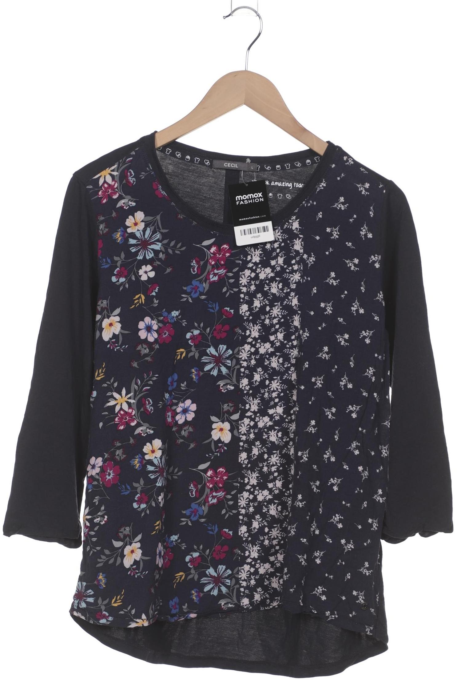

Cecil Damen Langarmshirt, marineblau, Gr. 42