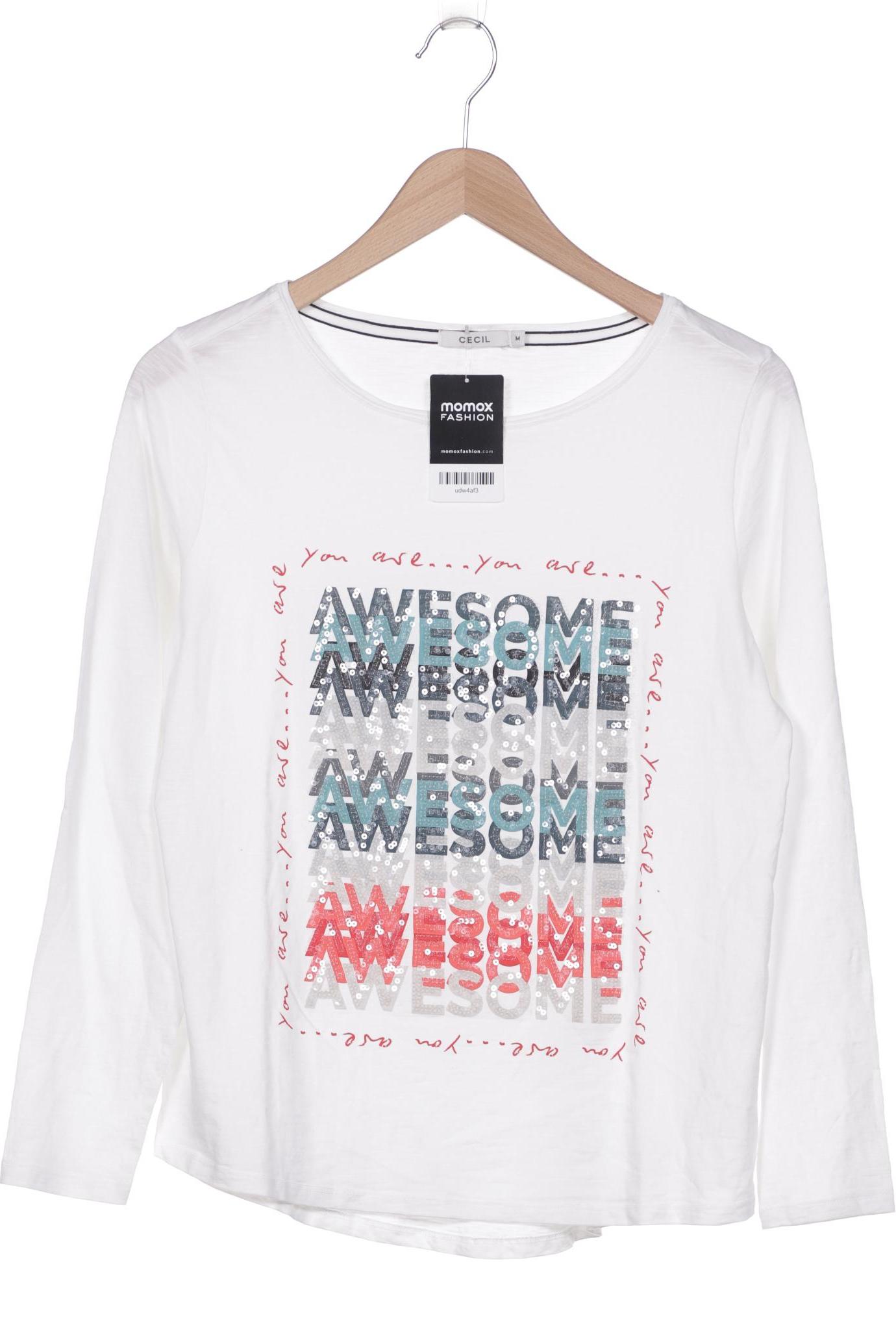 

CECIL Damen Langarmshirt, weiß