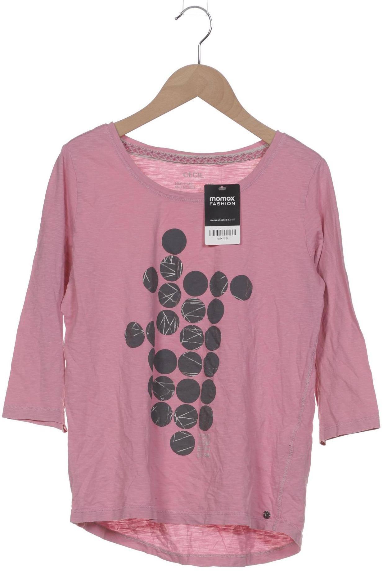 

Cecil Damen Langarmshirt, pink, Gr. 36