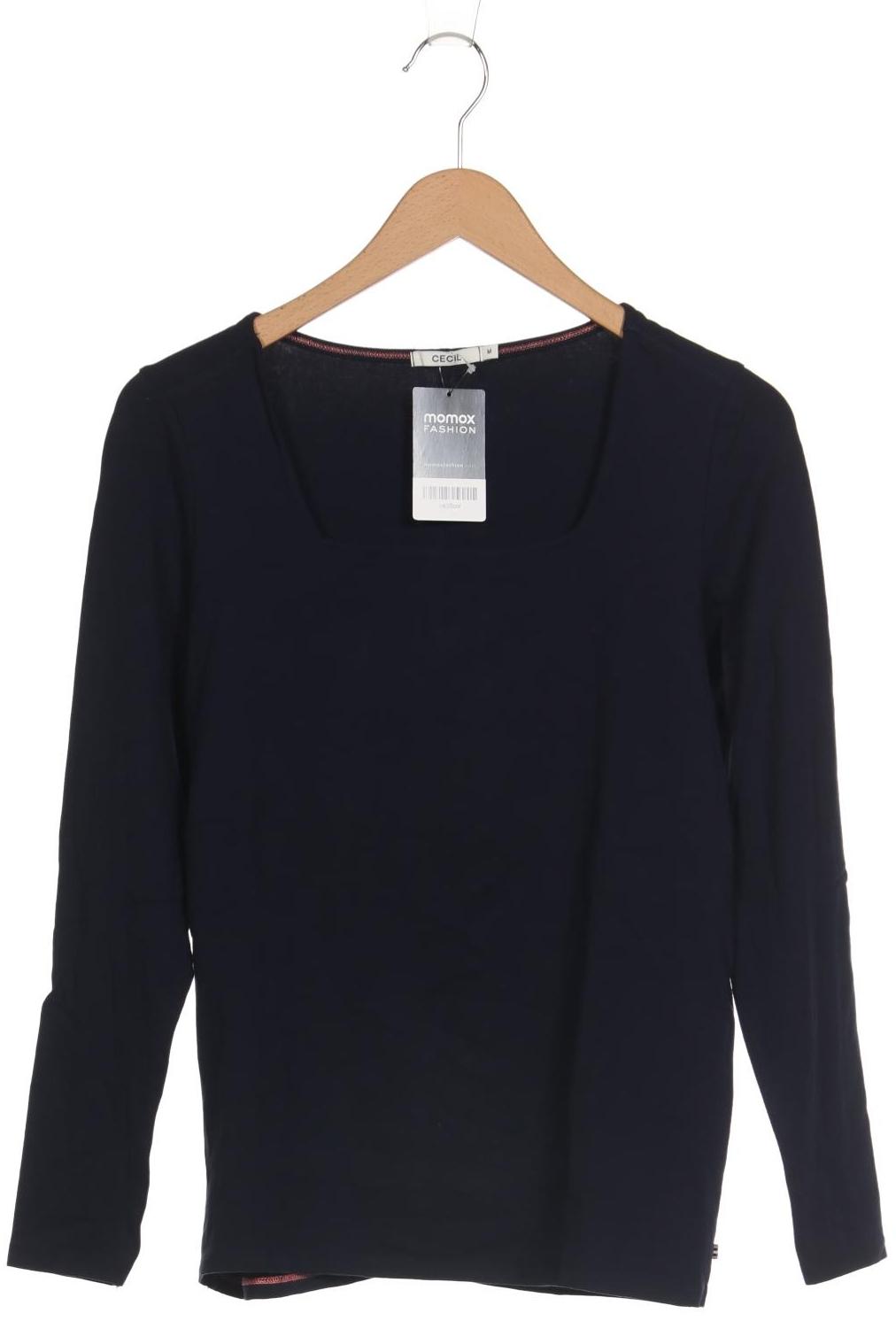 

Cecil Damen Langarmshirt, marineblau, Gr. 38