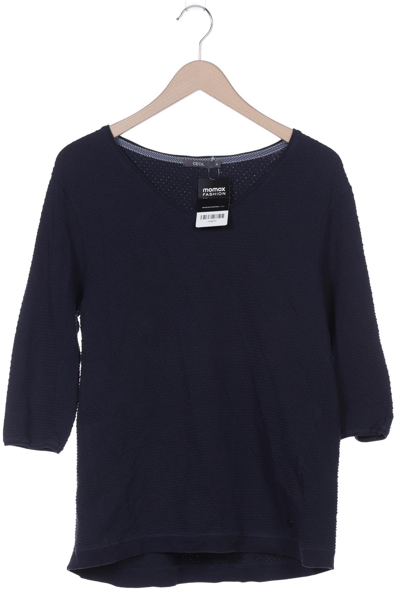 

Cecil Damen Langarmshirt, marineblau, Gr. 38