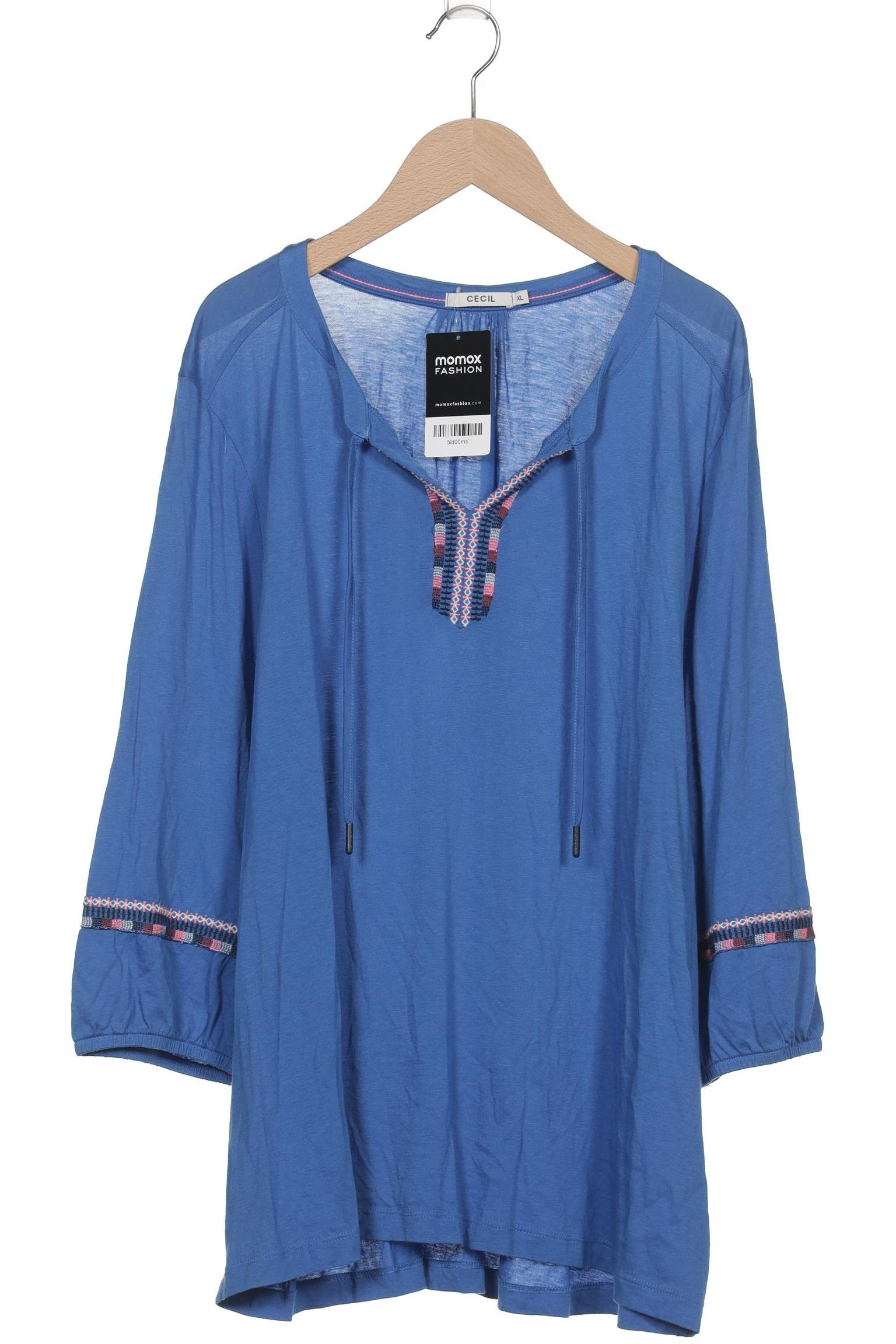 

Cecil Damen Langarmshirt, blau, Gr. 44