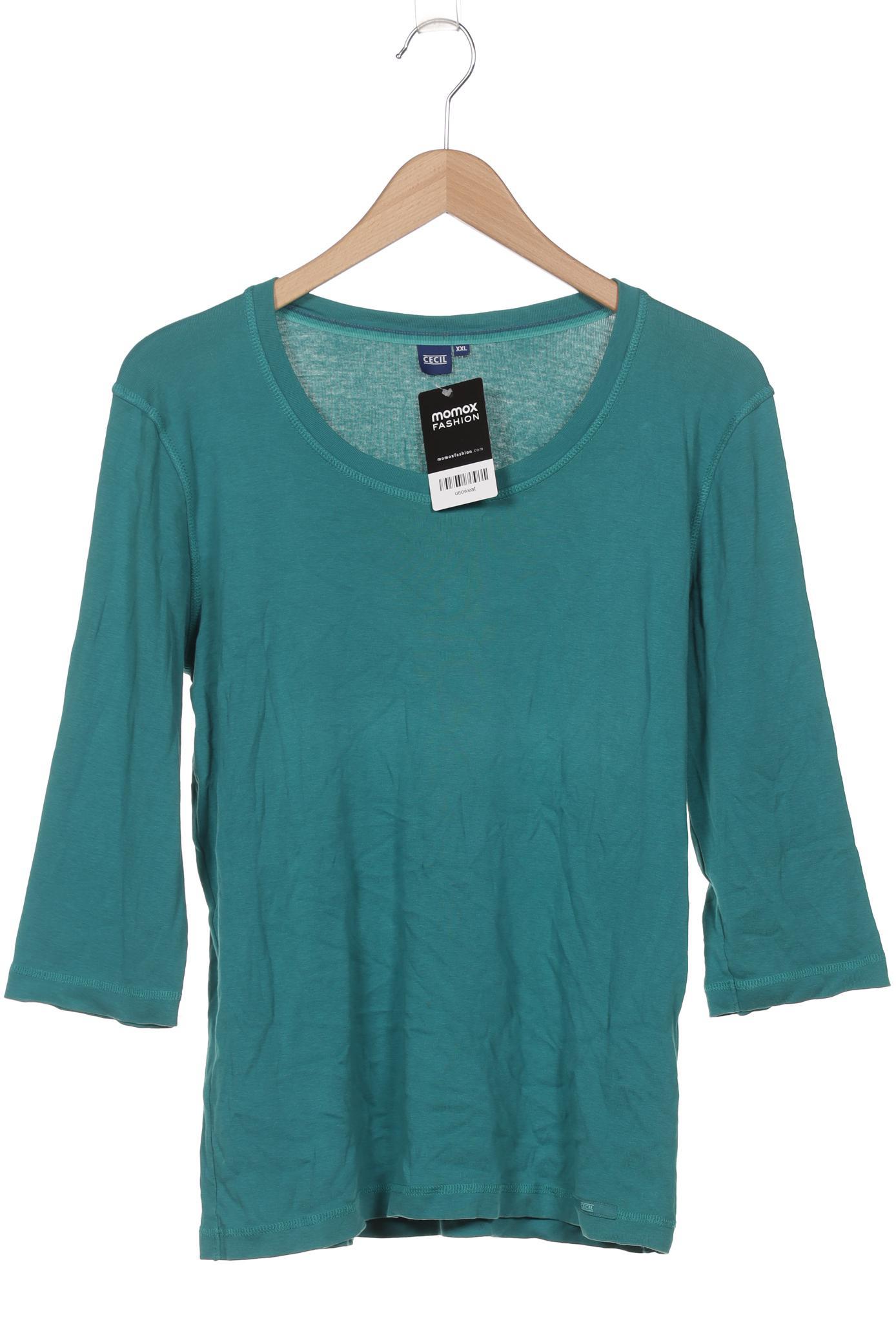 

Cecil Damen Langarmshirt, türkis, Gr. 46
