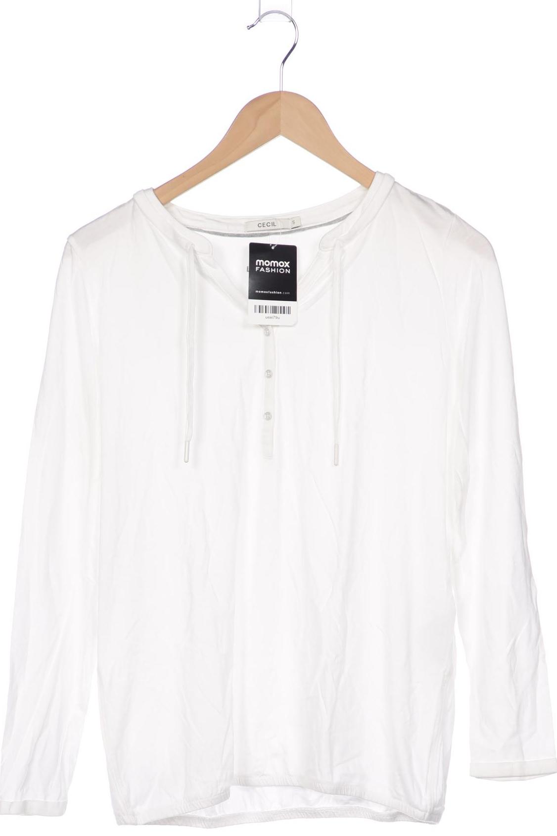 

Cecil Damen Langarmshirt, weiß, Gr. 36