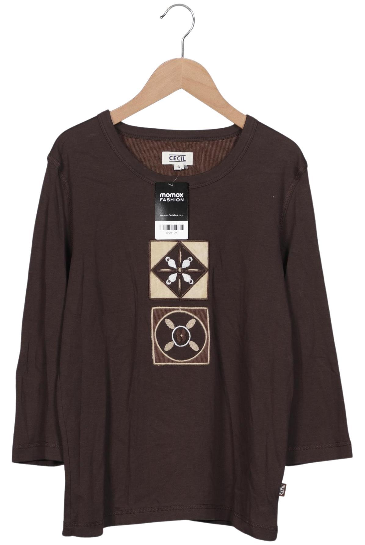 

Cecil Damen Langarmshirt, braun, Gr. 36