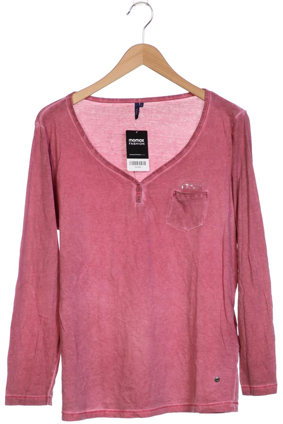 

Cecil Damen Langarmshirt, pink, Gr. 44
