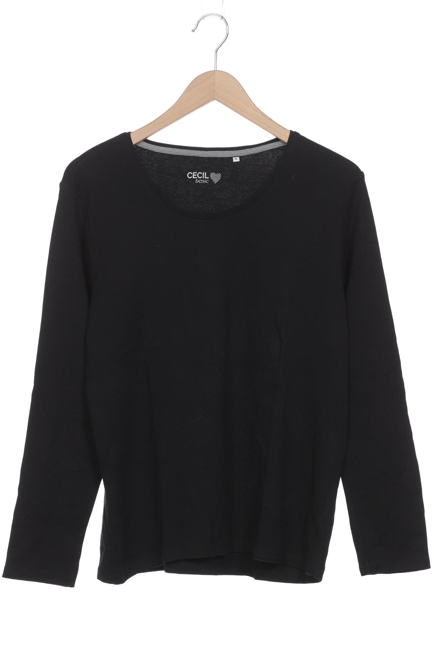 

CECIL Damen Langarmshirt, schwarz