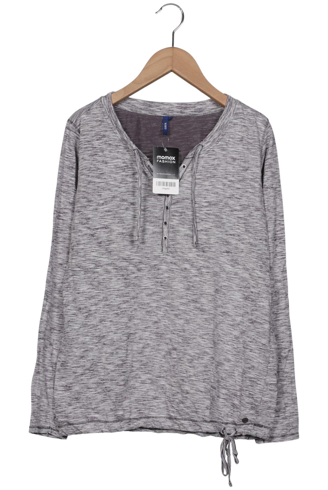 

Cecil Damen Langarmshirt, grau, Gr. 36