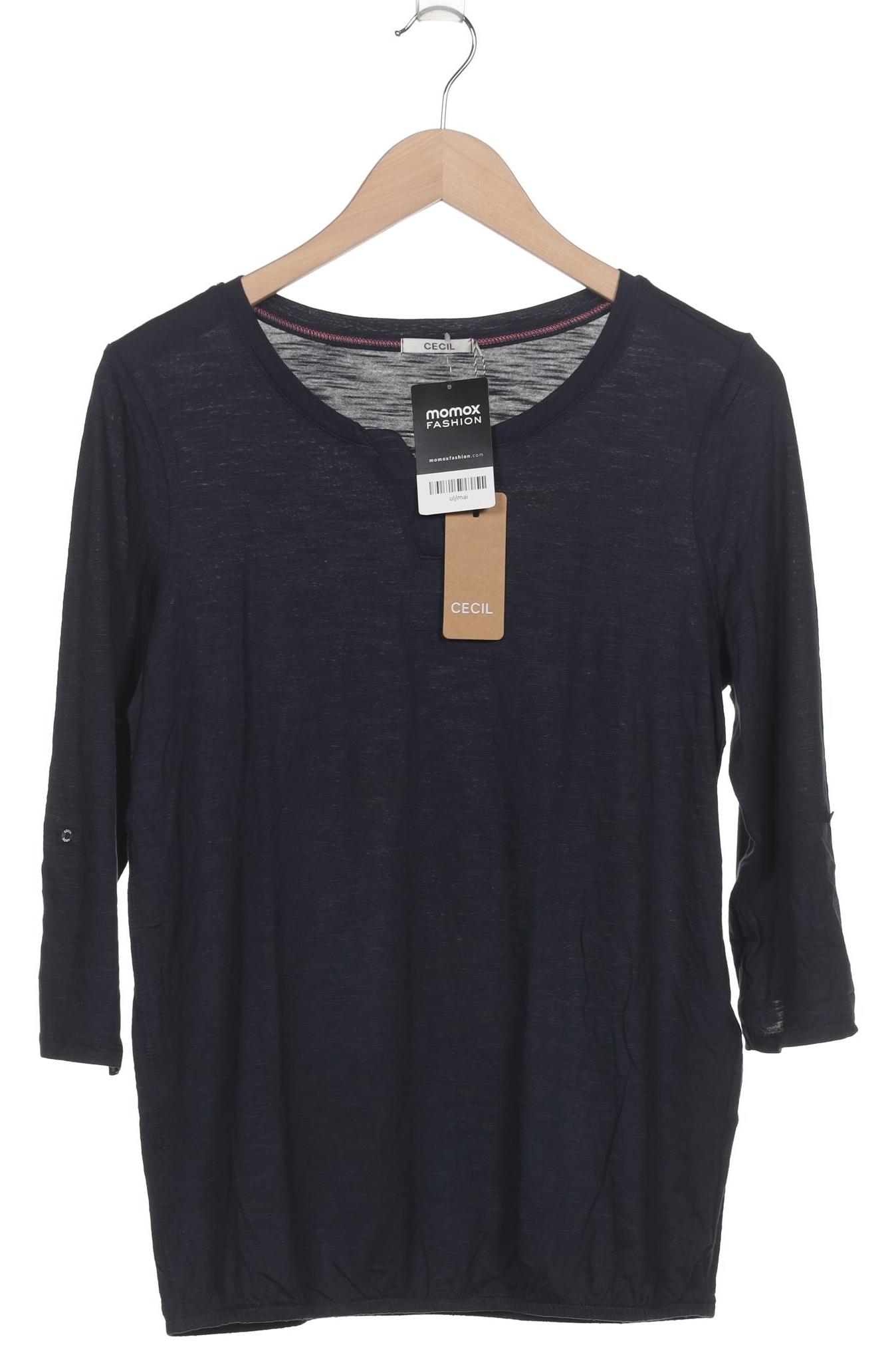 

Cecil Damen Langarmshirt, marineblau, Gr. 36