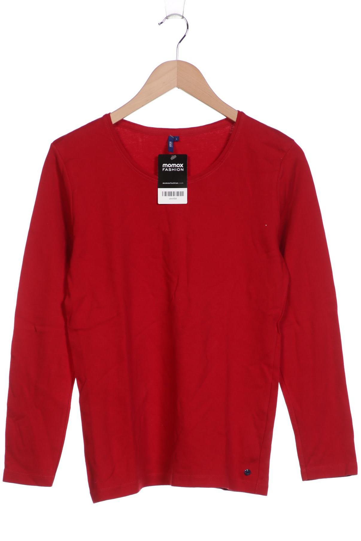 

Cecil Damen Langarmshirt, rot, Gr. 42