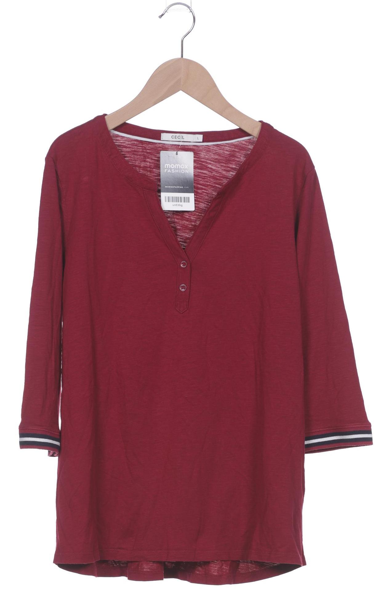 

Cecil Damen Langarmshirt, bordeaux, Gr. 42