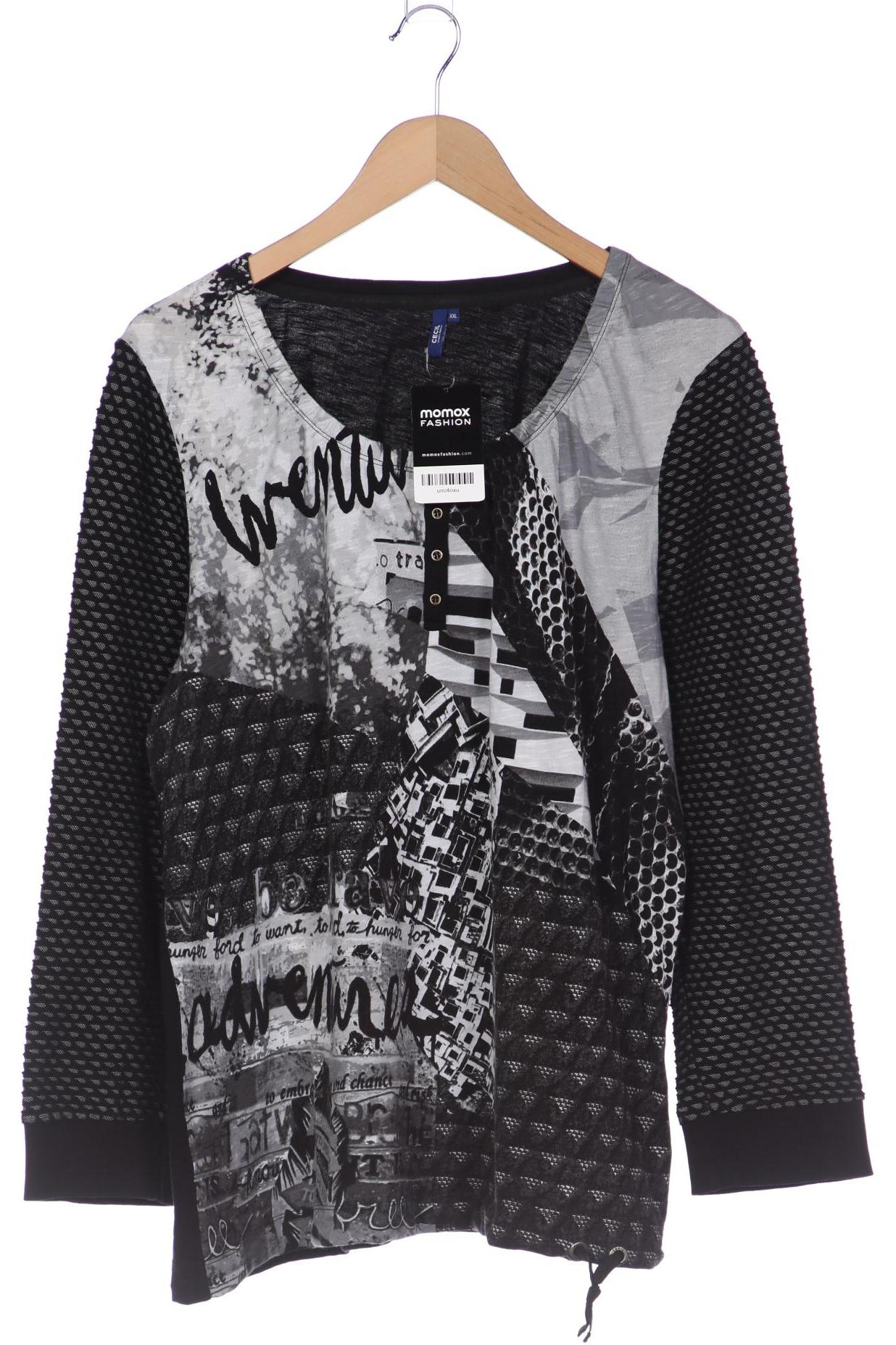 

CECIL Damen Langarmshirt, schwarz