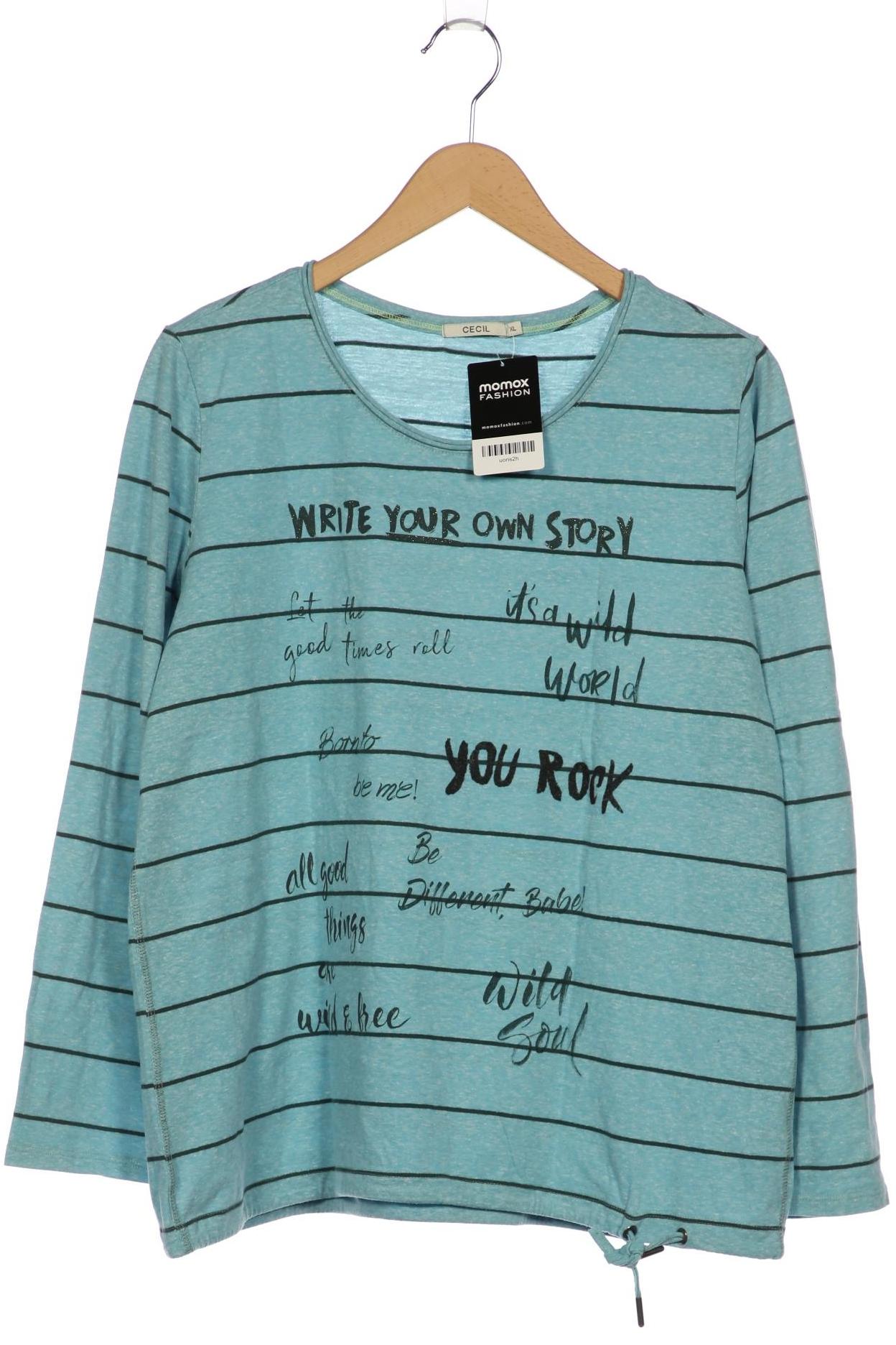 

Cecil Damen Langarmshirt, blau, Gr. 44