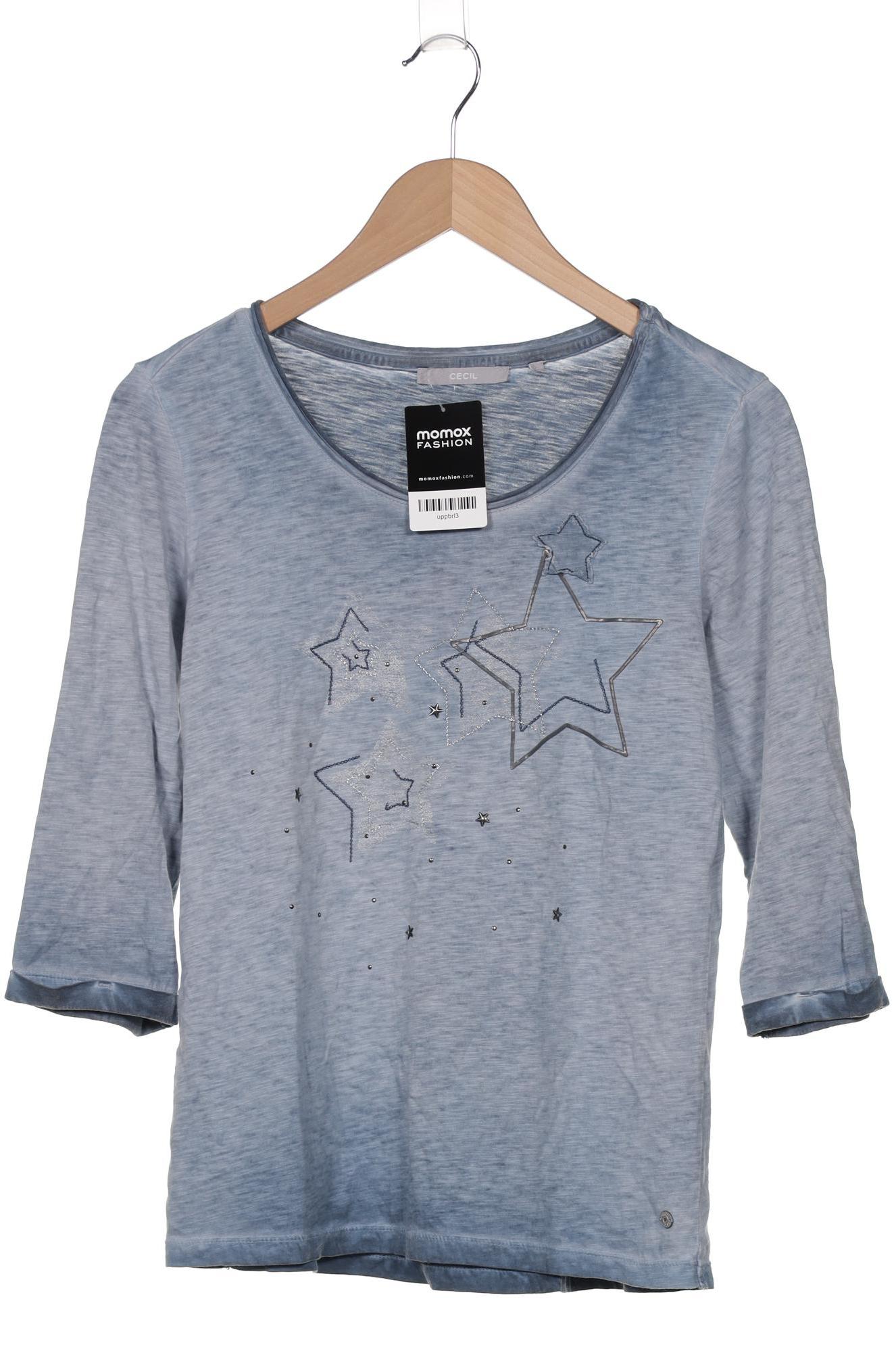 

Cecil Damen Langarmshirt, blau, Gr. 36