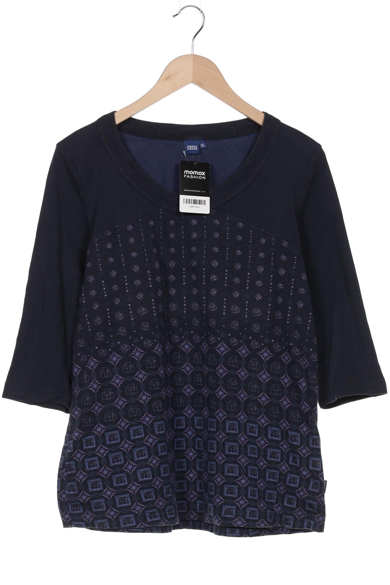 

Cecil Damen Langarmshirt, marineblau, Gr. 44