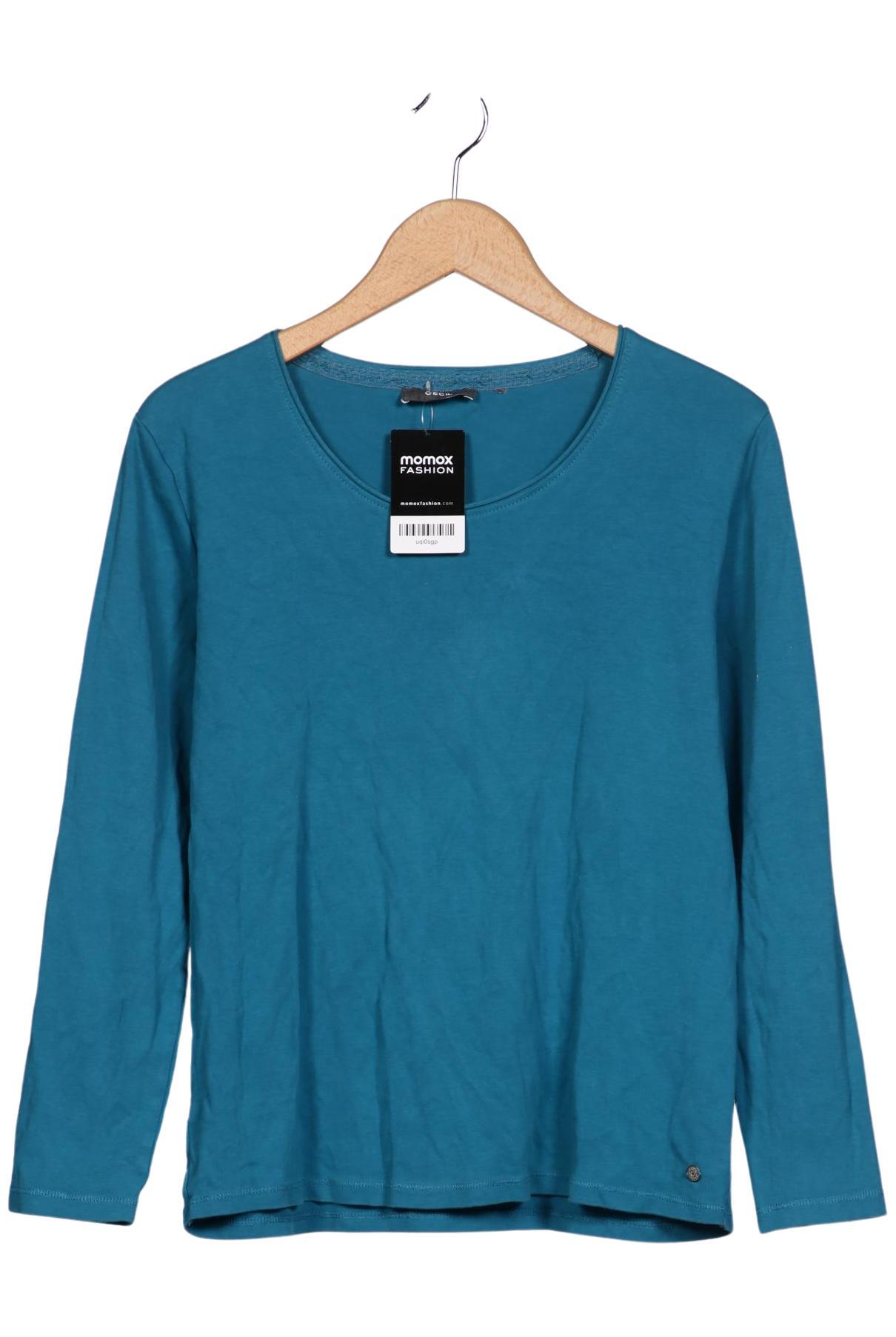 

Cecil Damen Langarmshirt, türkis, Gr. 42