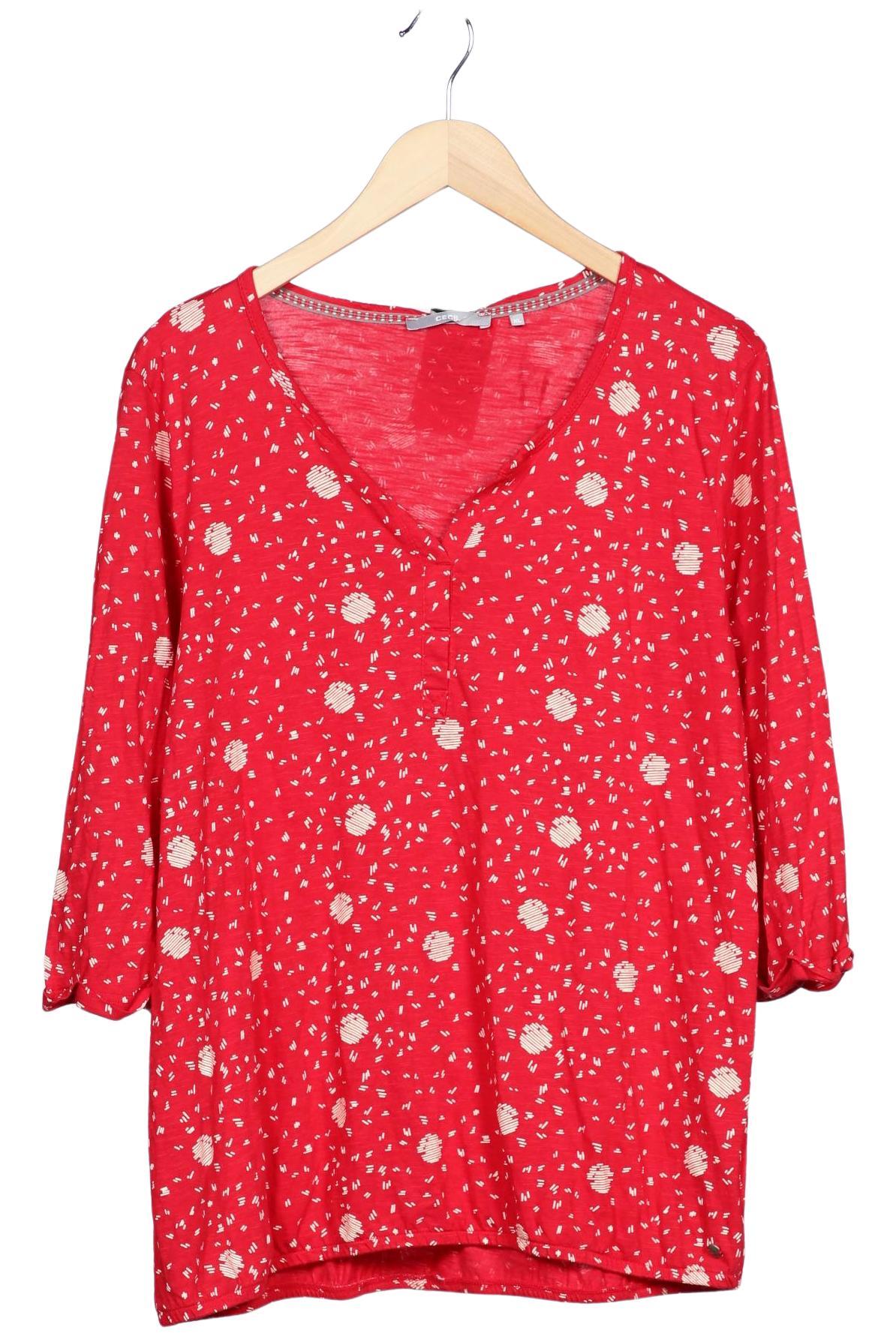 

Cecil Damen Langarmshirt, rot, Gr. 44