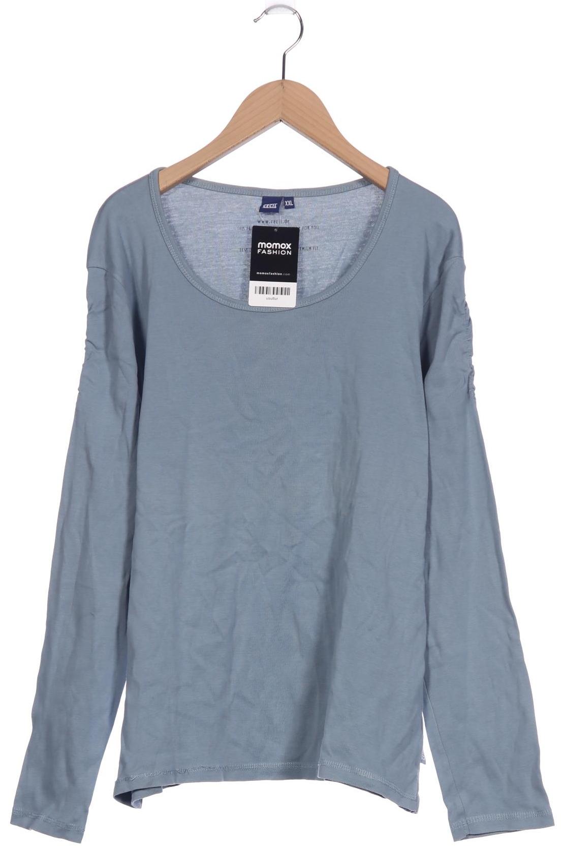 

Cecil Damen Langarmshirt, blau, Gr. 46