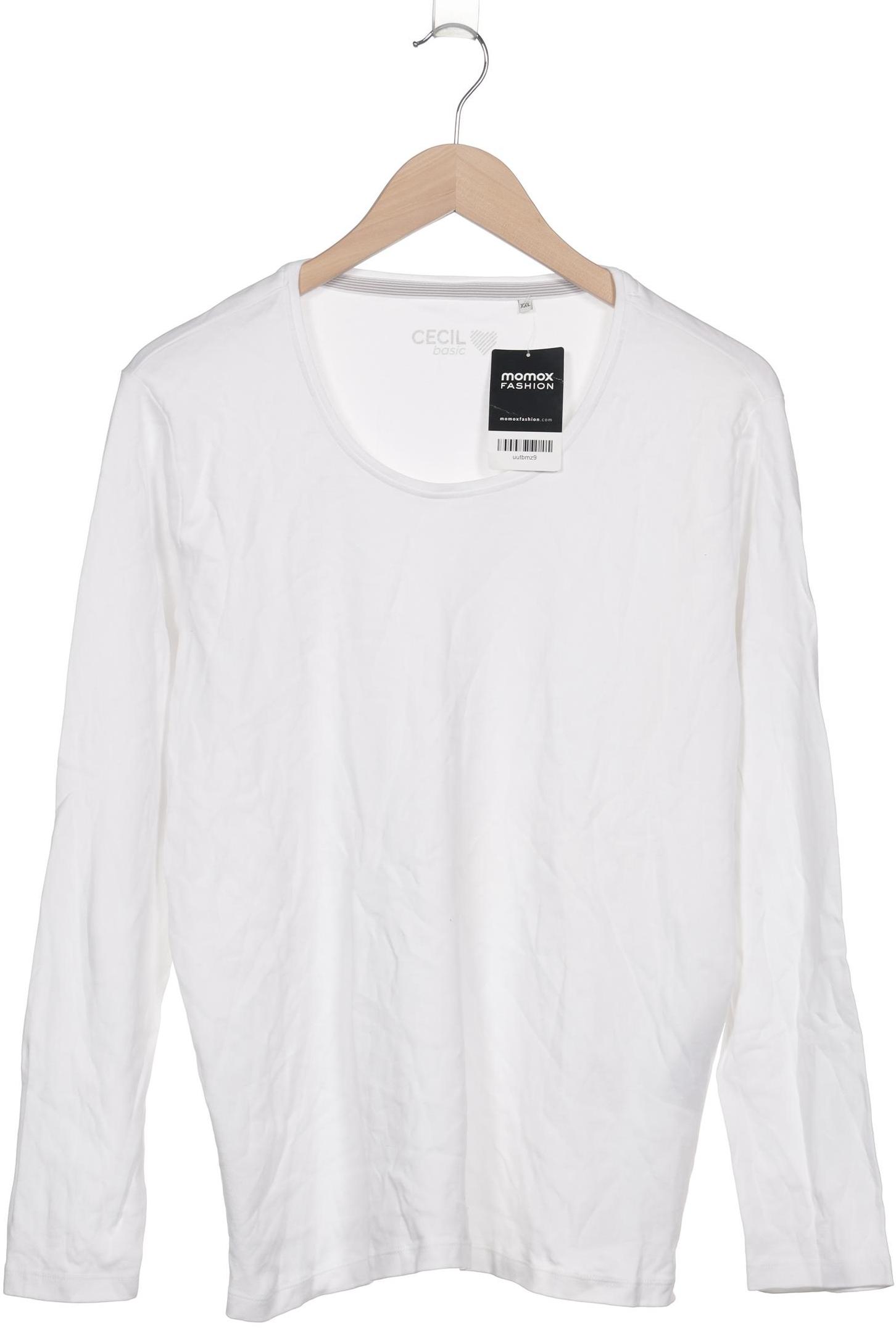 

Cecil Damen Langarmshirt, weiß, Gr. 46