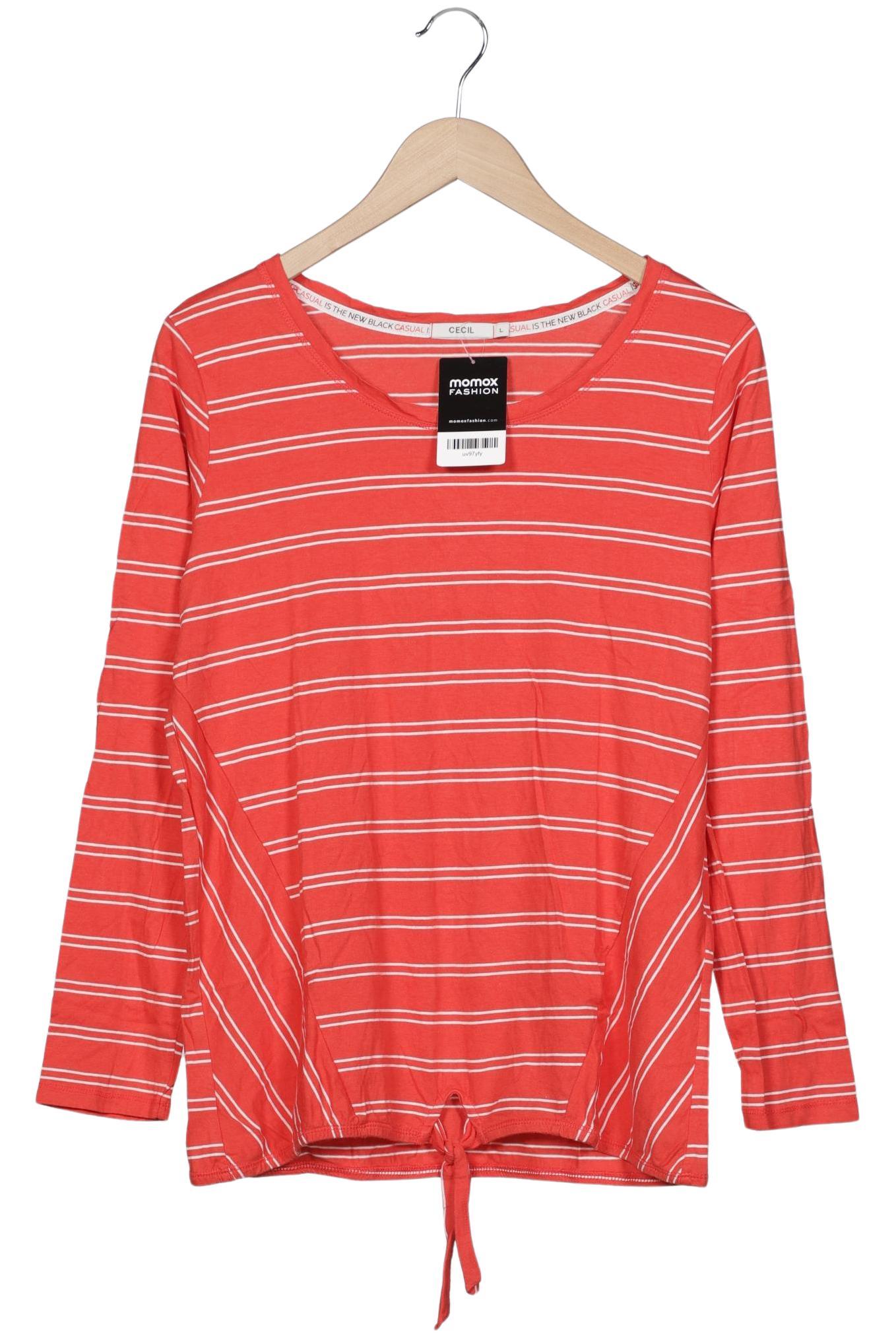 

Cecil Damen Langarmshirt, rot, Gr. 42