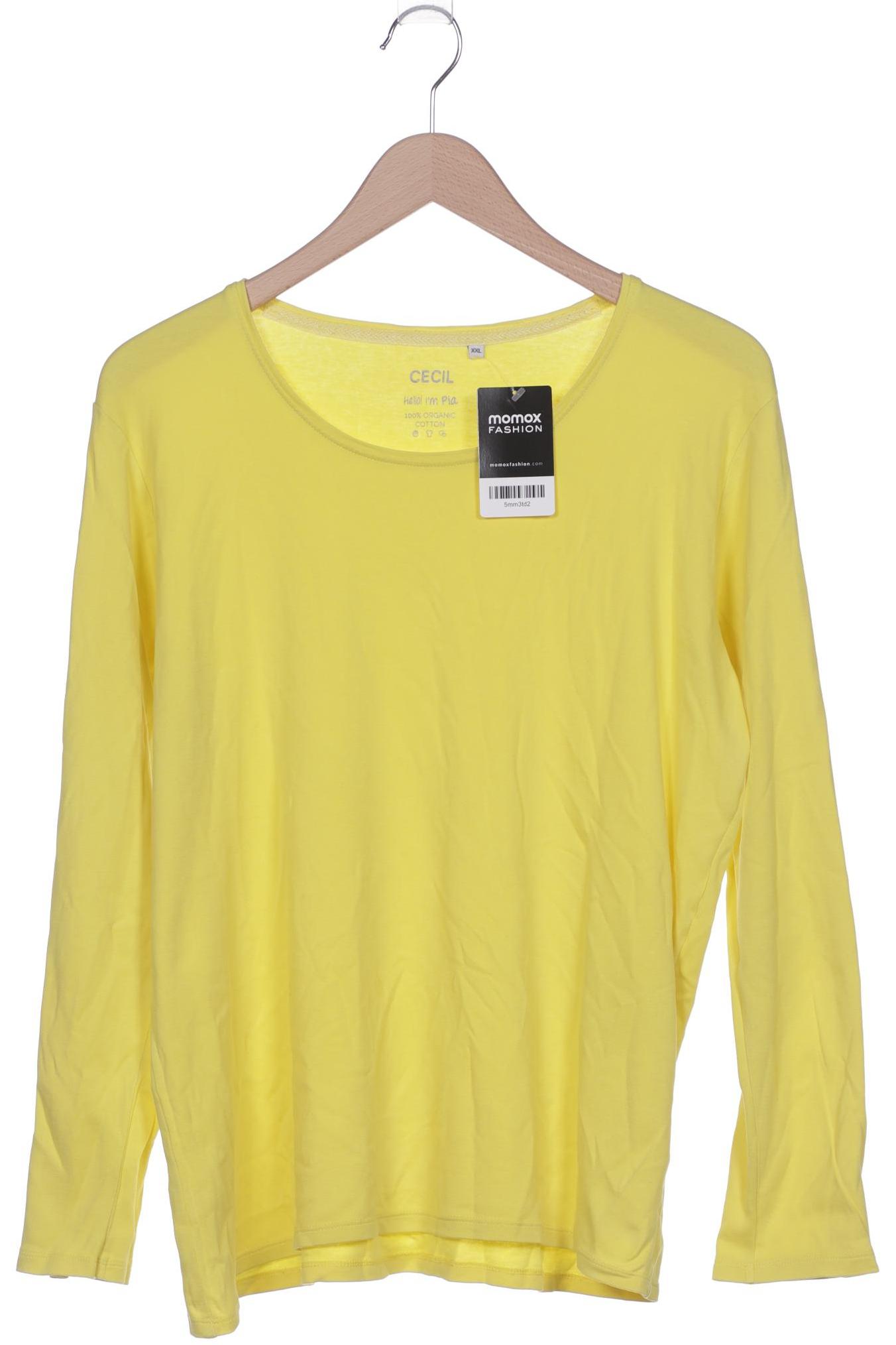 

Cecil Damen Langarmshirt, gelb, Gr. 46