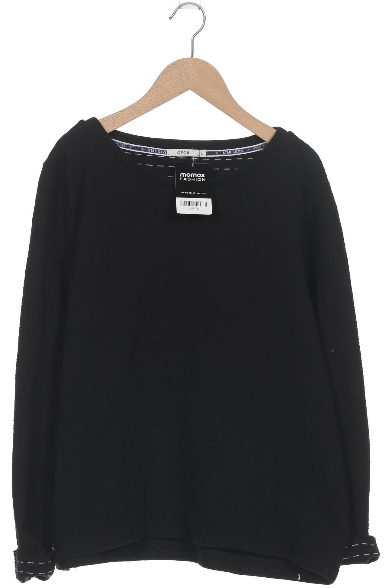 

Cecil Damen Langarmshirt, schwarz, Gr. 42