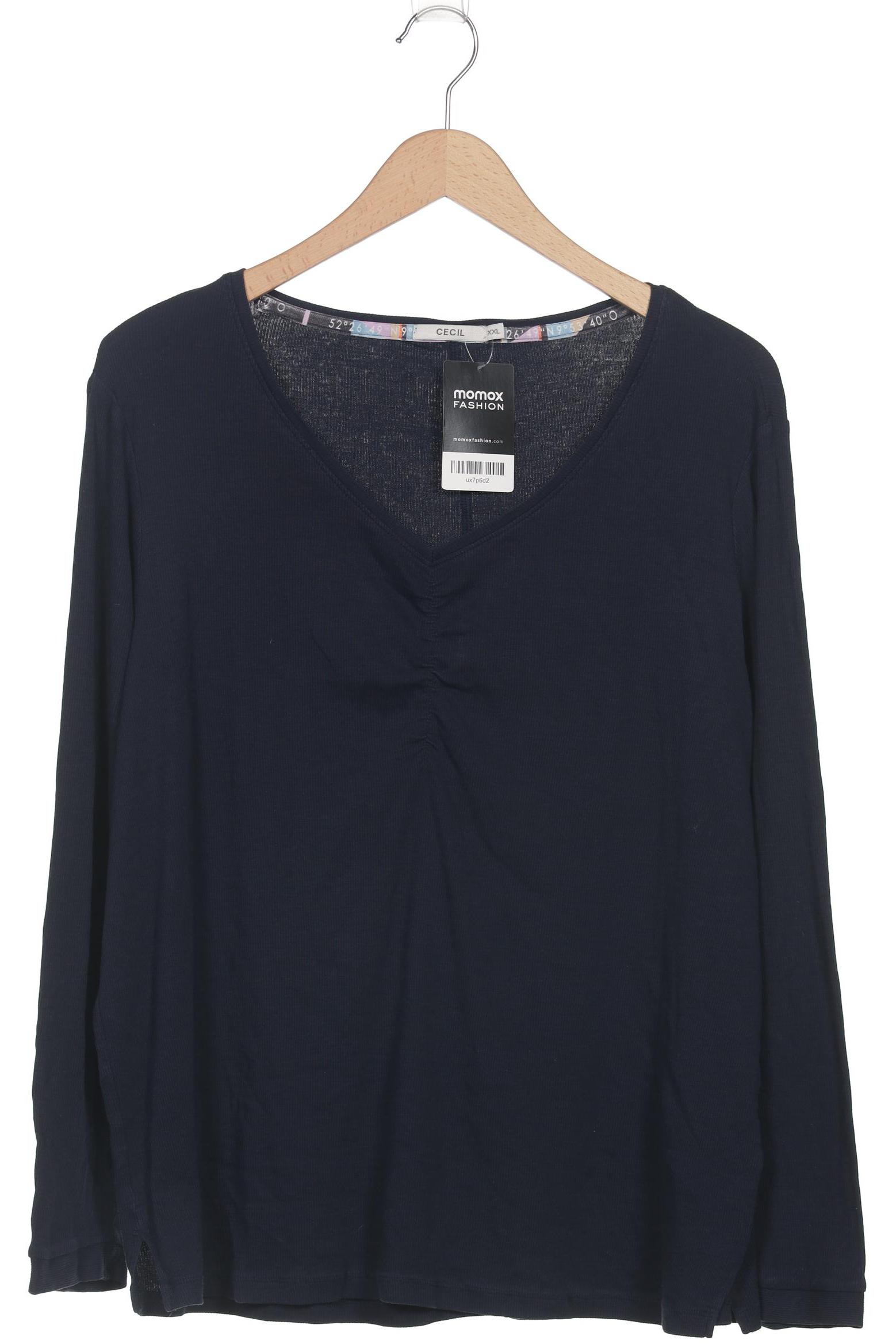 

Cecil Damen Langarmshirt, marineblau, Gr. 46