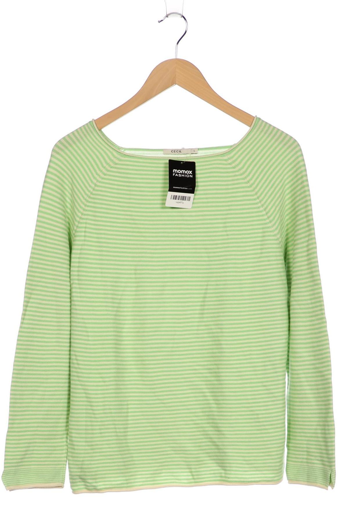 

Cecil Damen Langarmshirt, hellgrün, Gr. 42