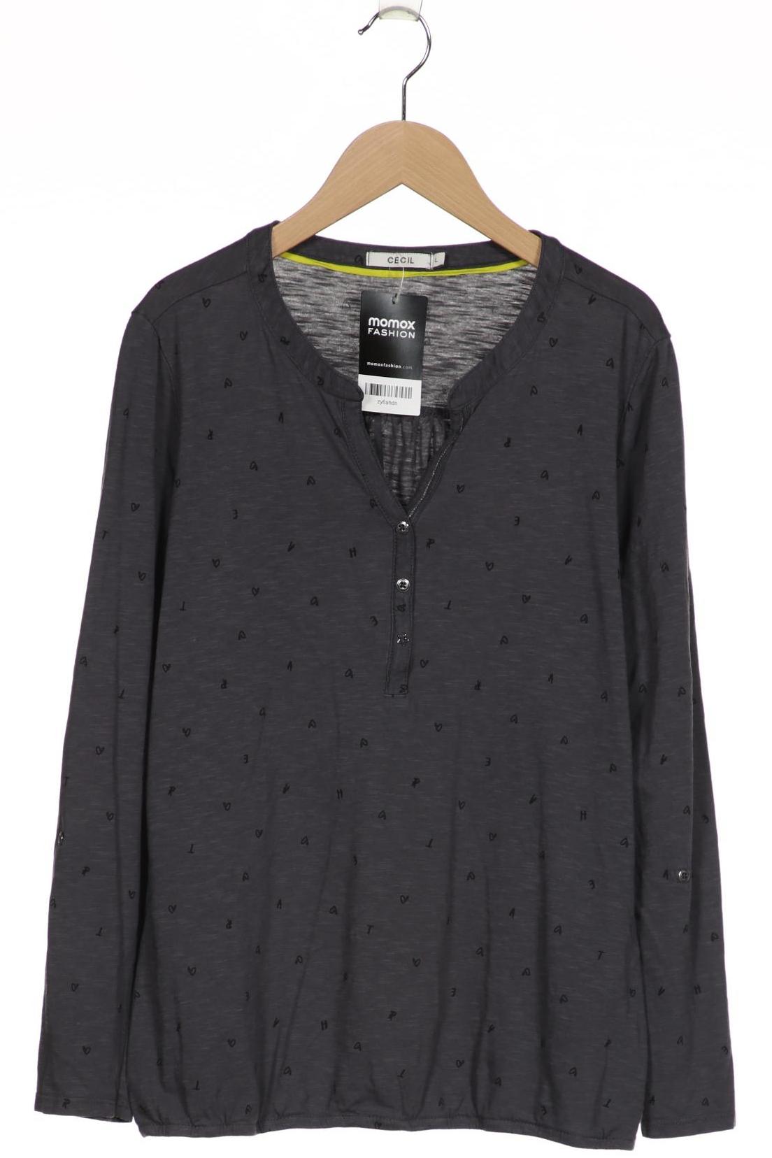 

Cecil Damen Langarmshirt, grau, Gr. 42